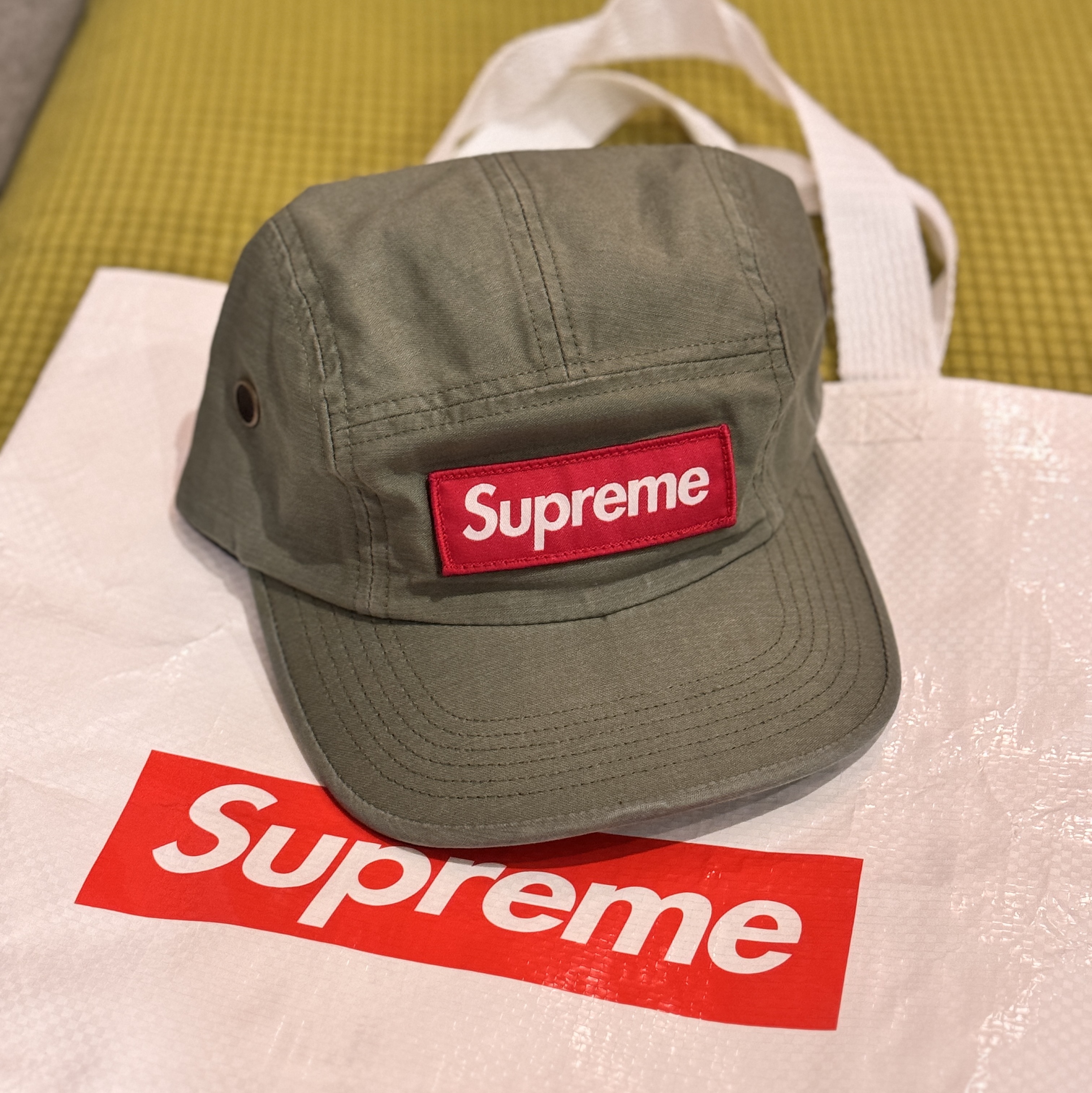 Supreme Military Camp Cap Olive - 24SS 착용 스타일