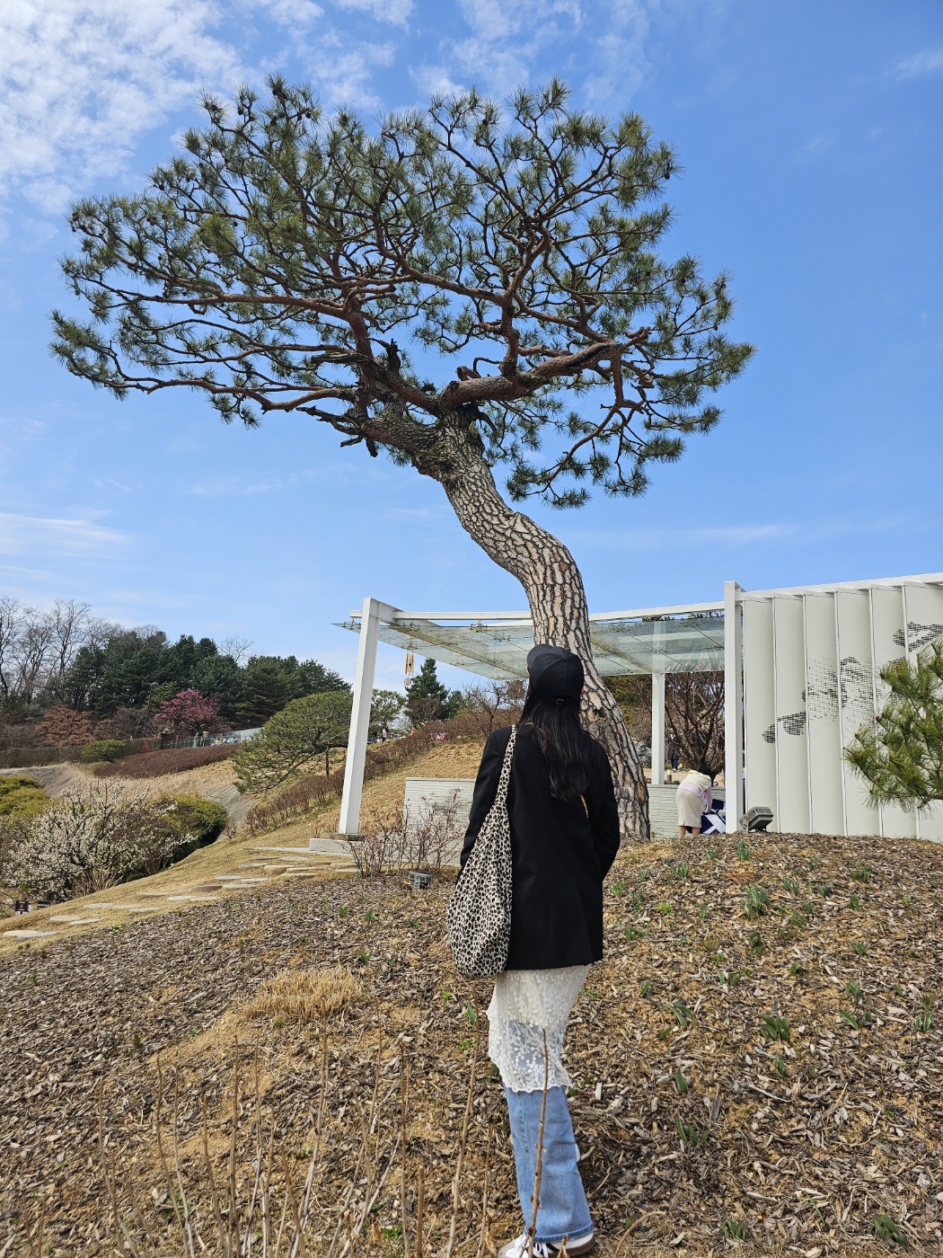 Adidas Samba Vegan White Black 착용 스타일 - 2