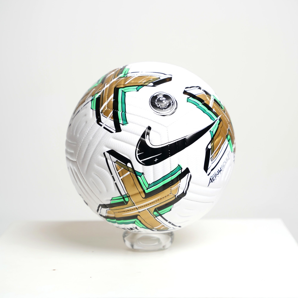 Nike Premier League 2022/23 Academy Football White Gold Black 착용 스타일 - 1