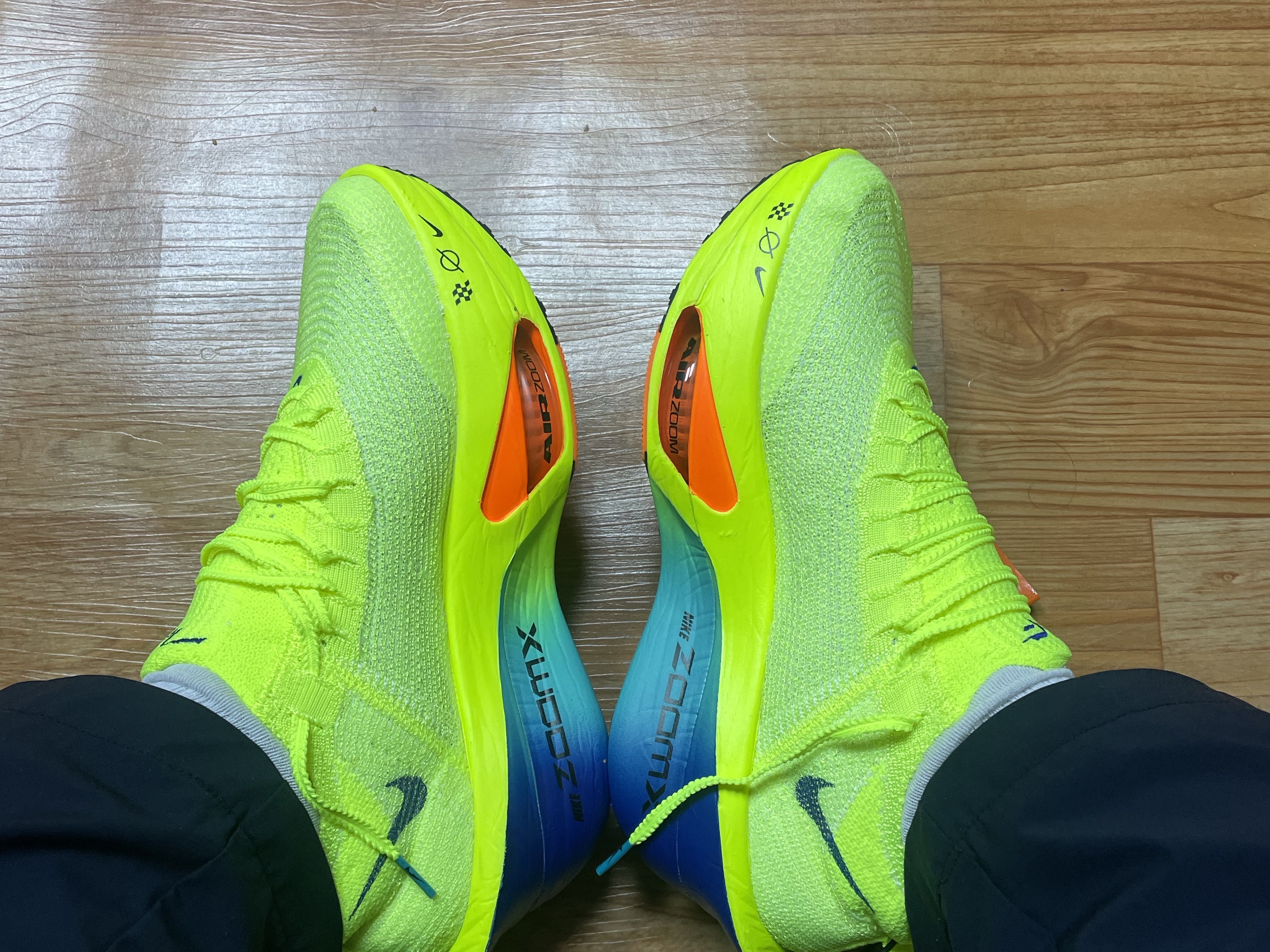 Nike Air Zoom Alphafly Next% 3 Volt 착용 스타일