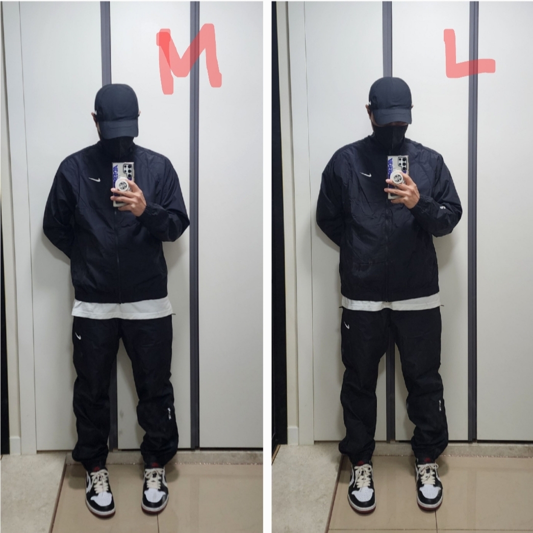 Nike x Drake Nocta Nylon Track Jacket Black (FN7666-010), Nike x Drake Nocta Club Cap Black 착용 스타일 - 3