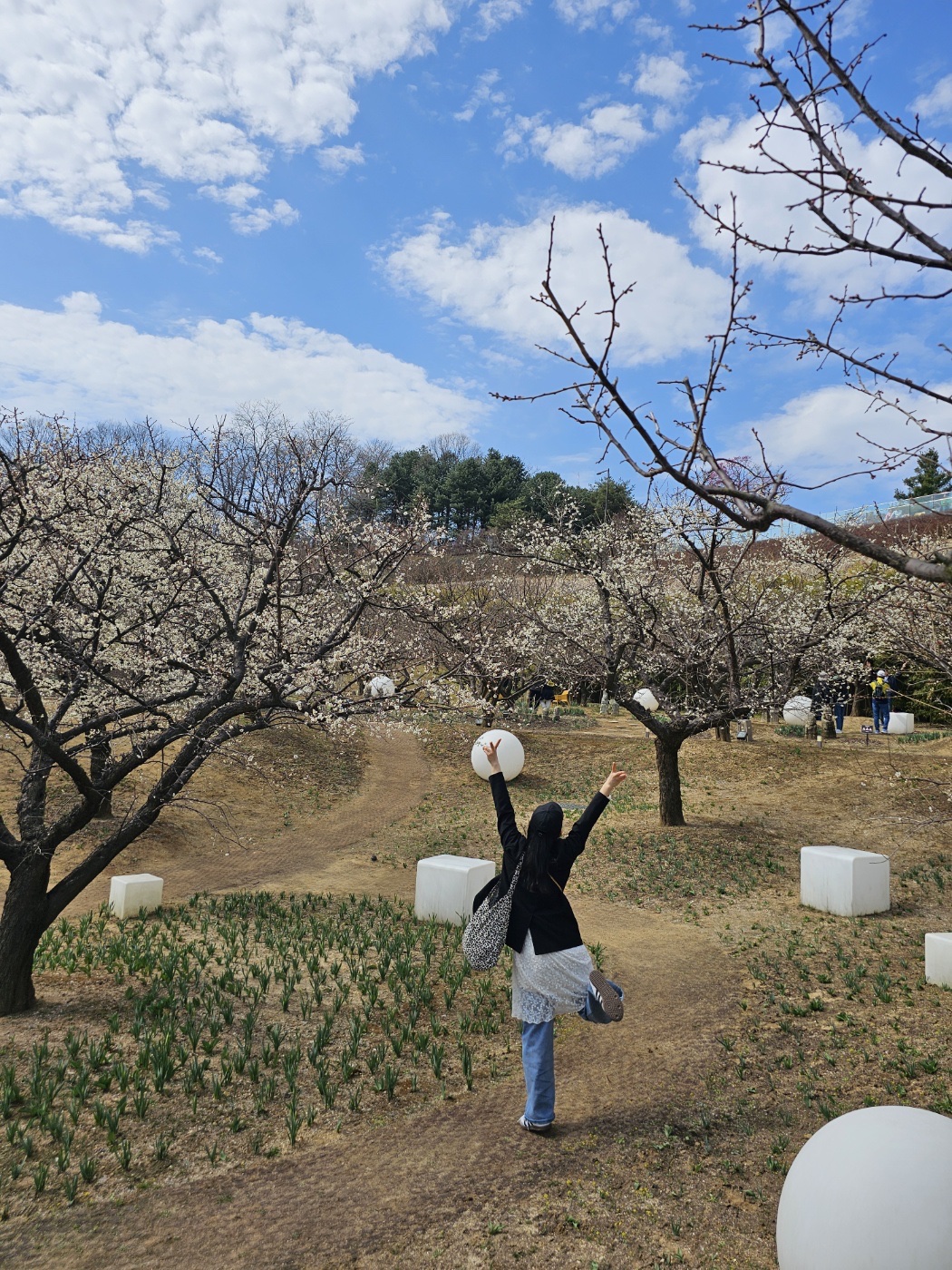 Adidas Samba Vegan White Black 착용 스타일 - 5