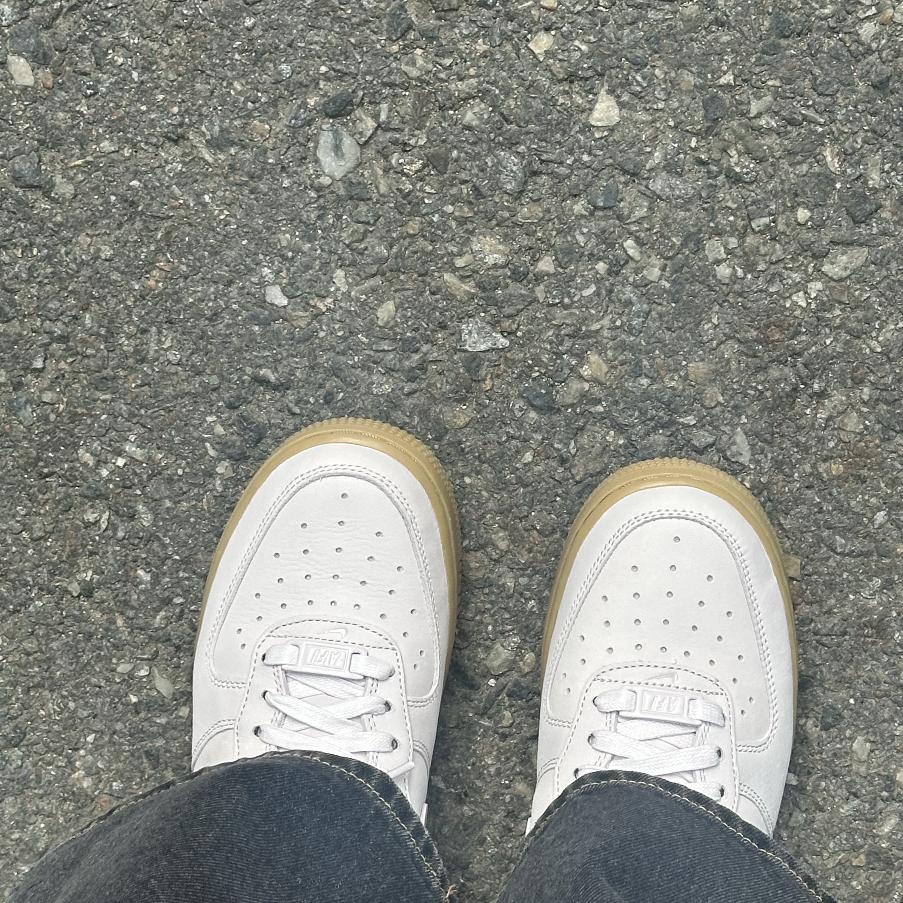 (W) Nike Air Force 1 PRM MF Pearl Pink 착용 스타일