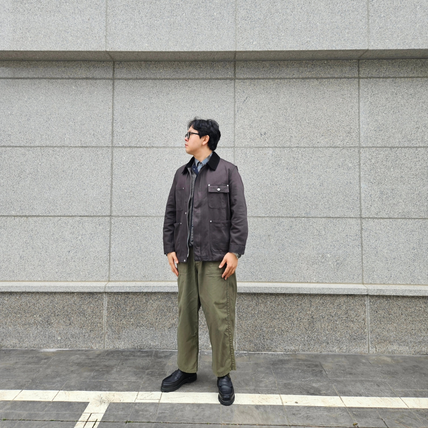 Kapital Beach Fleece Beach Vest Charcoal, Nike ACG Dri-Fit UV Devastation Trail Shirt Smoke Grey - Asia 착용 스타일 - 5