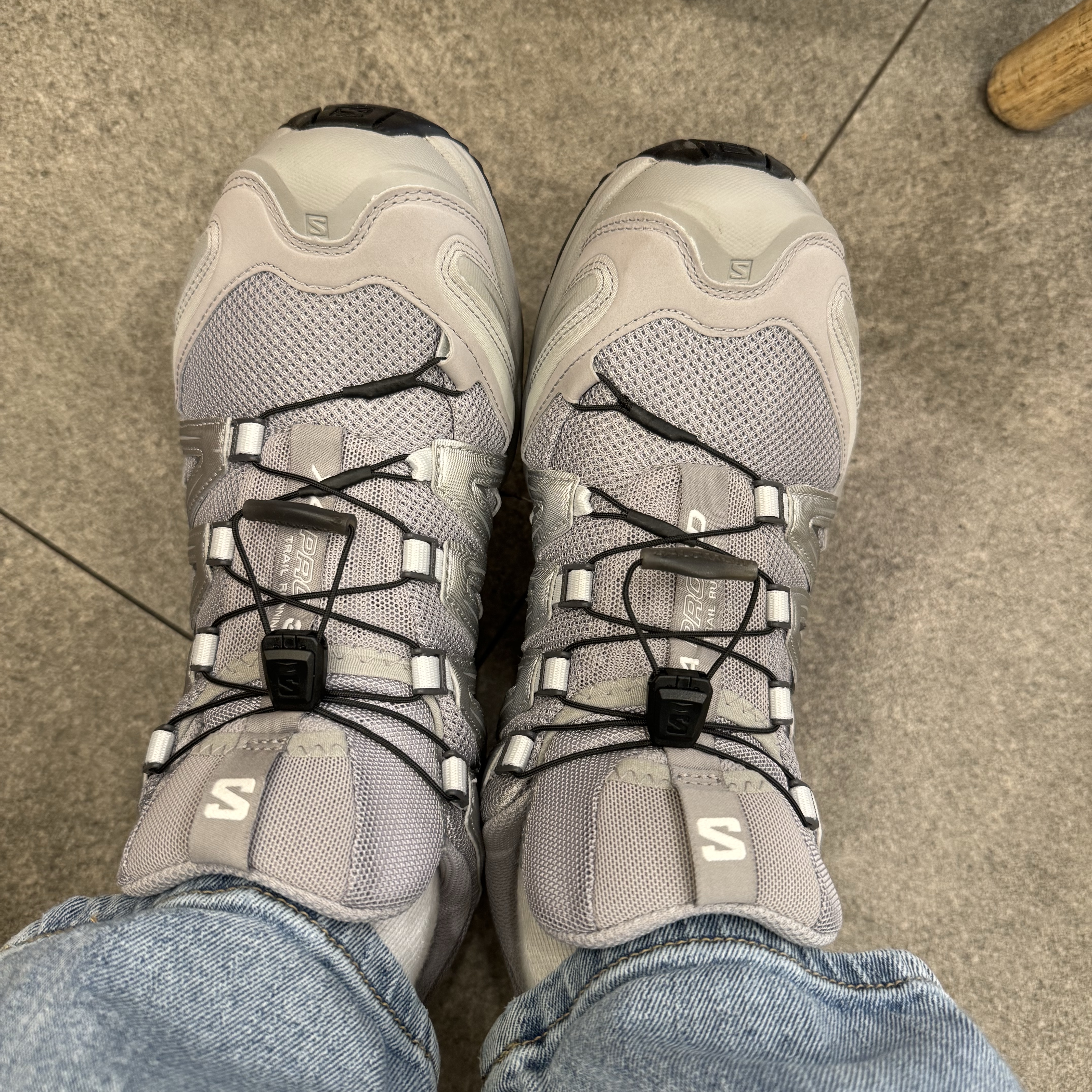 Salomon XA Pro 3D Alloy Silver 착용 스타일 - 2