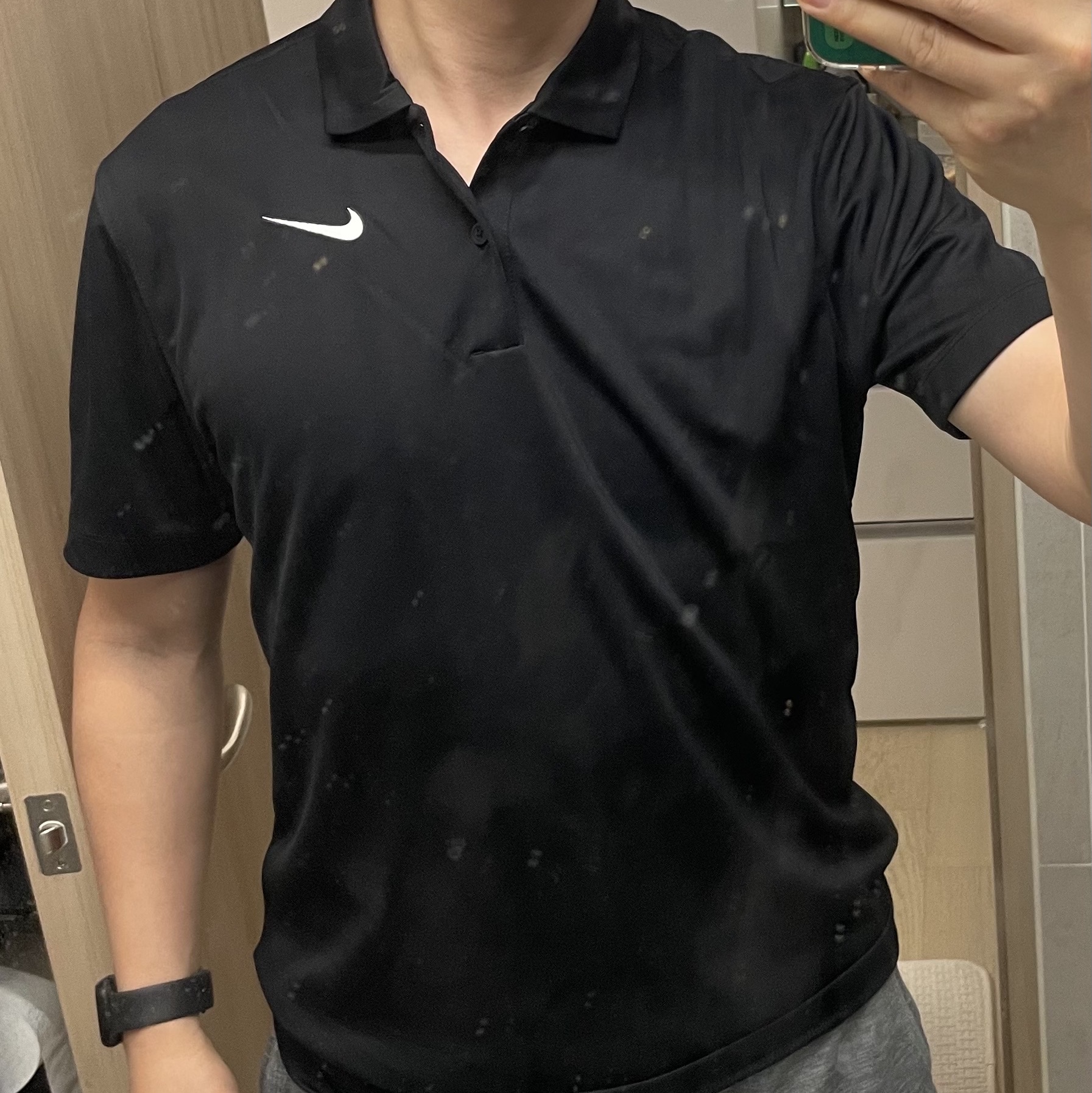 Nike Court Dri-Fit Tennis Polo Black - Asia 착용 스타일