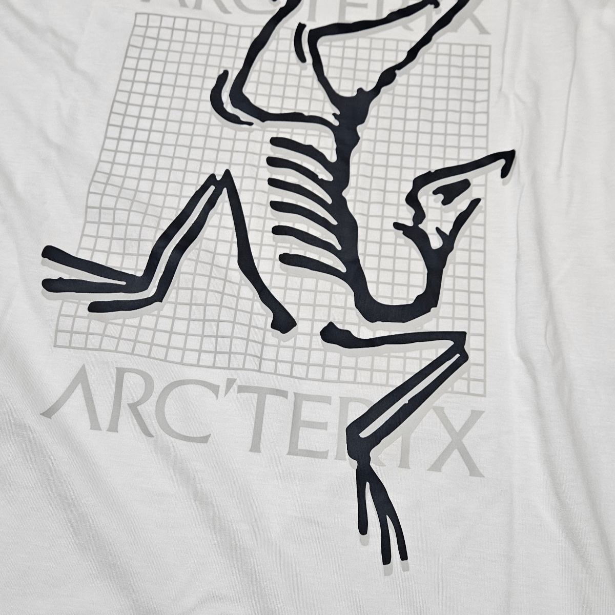Arc'teryx Arc'Multi Bird Logo LS T-Shirt White Light 착용 스타일