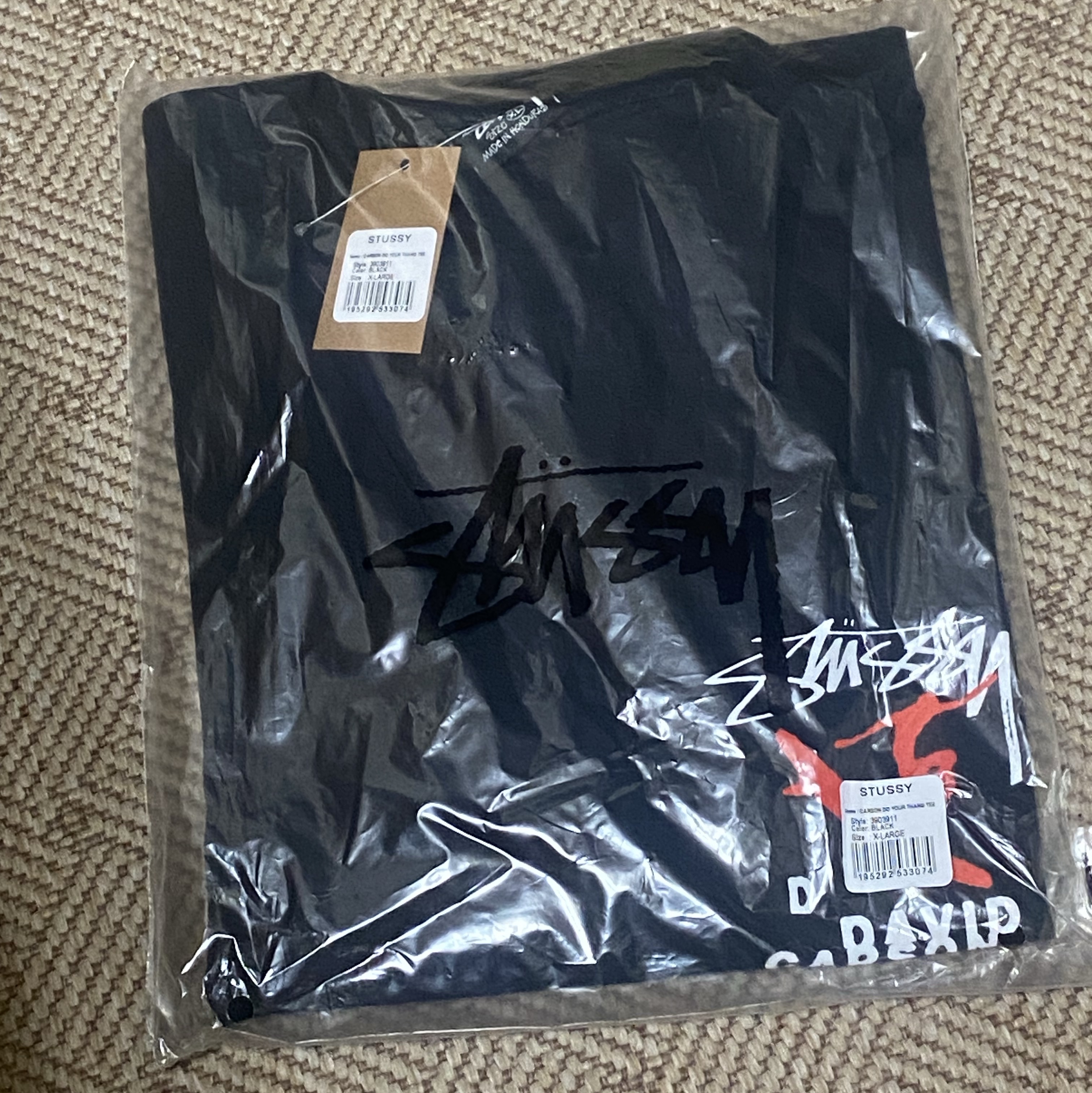Stussy David Carson Do Your Thang T-Shirt Black 착용 스타일