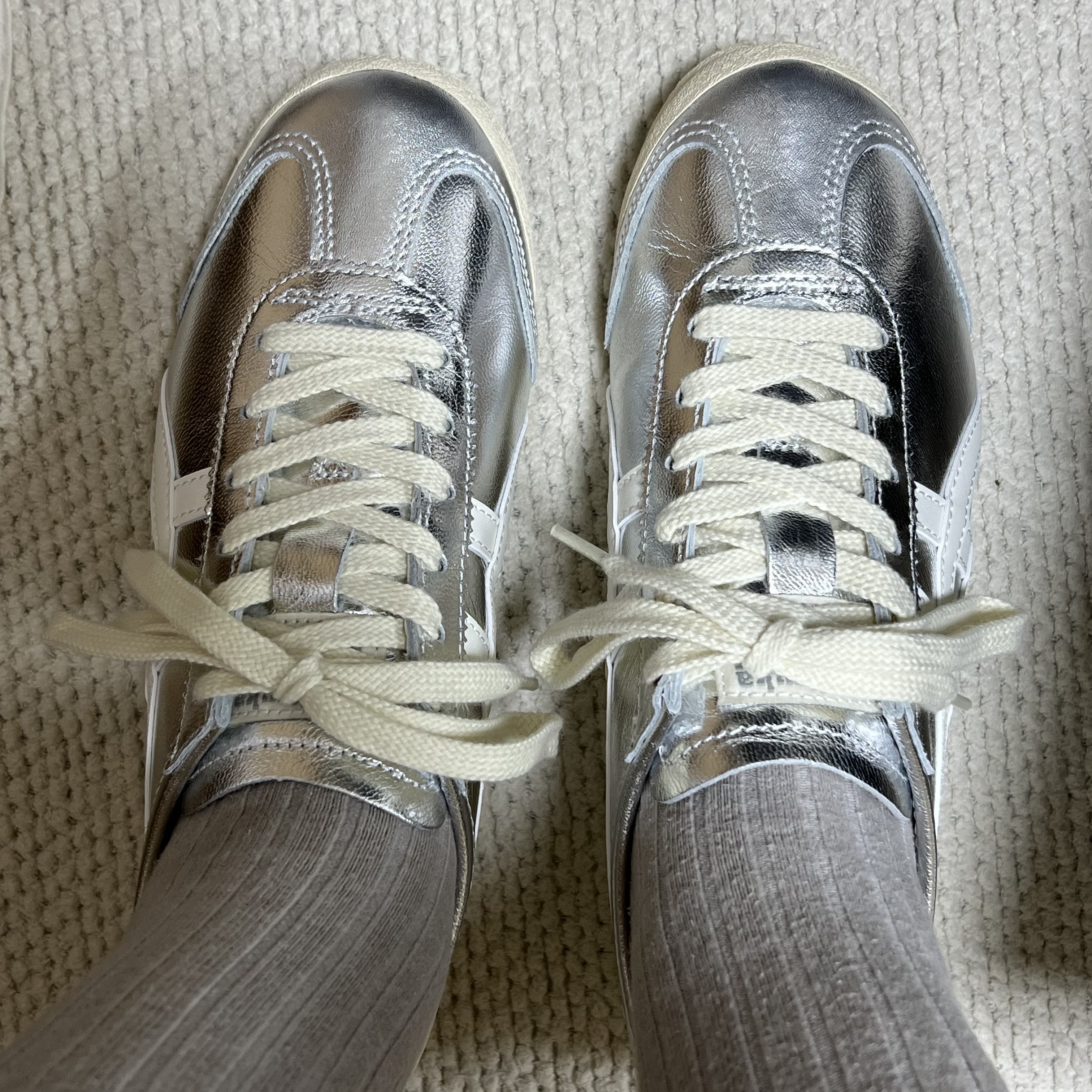 Onitsuka Tiger Mexico 66 Silver Off White 착용 스타일