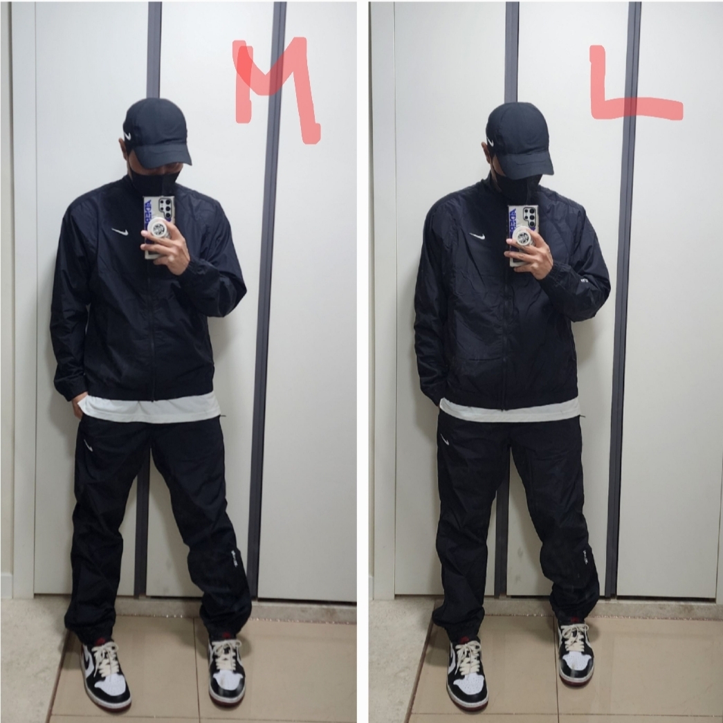 Nike x Drake Nocta Nylon Track Jacket Black (FN7666-010), Nike x Drake Nocta Club Cap Black 착용 스타일 - 2