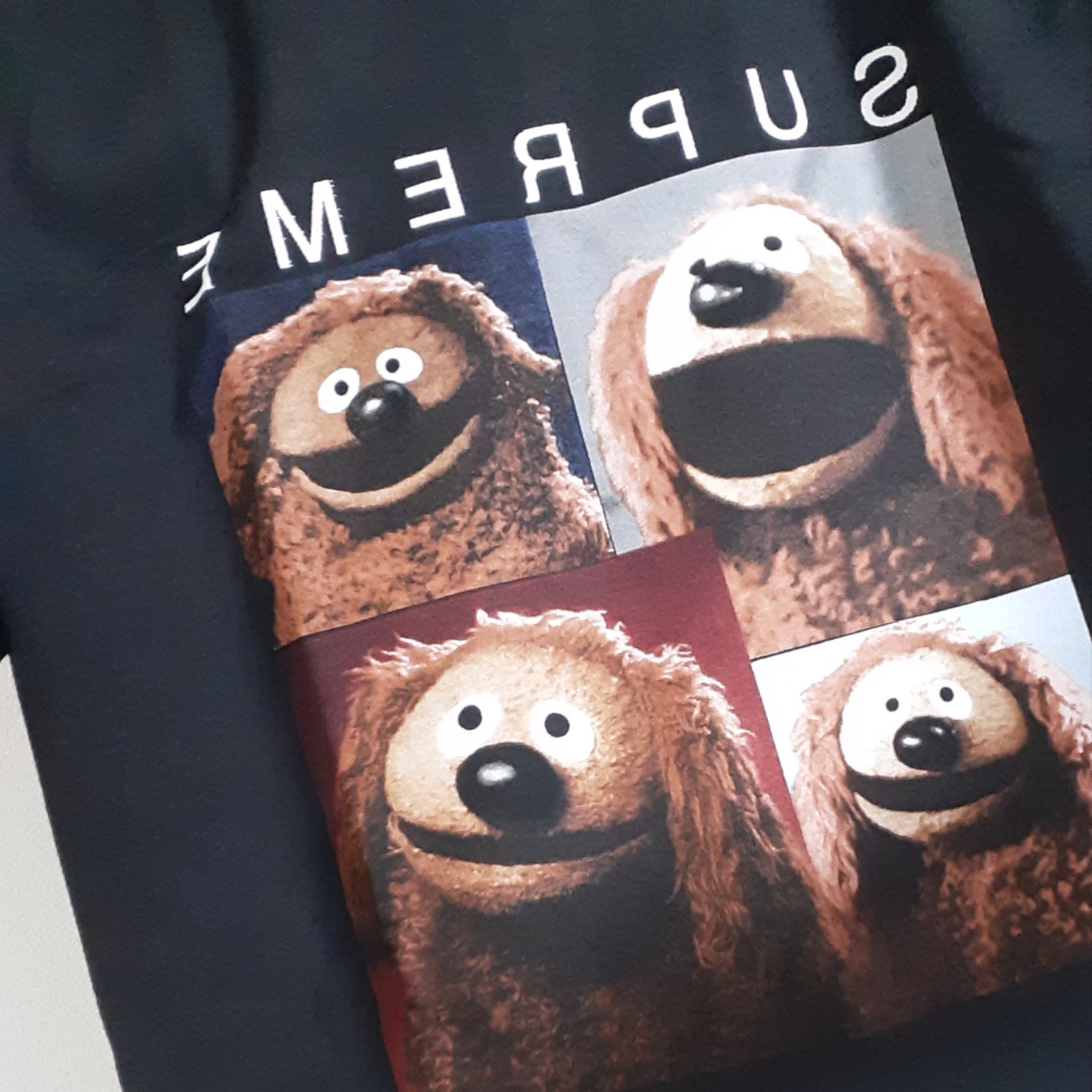 Supreme Rowlf T-Shirt Black - 24SS 착용 스타일 - 2