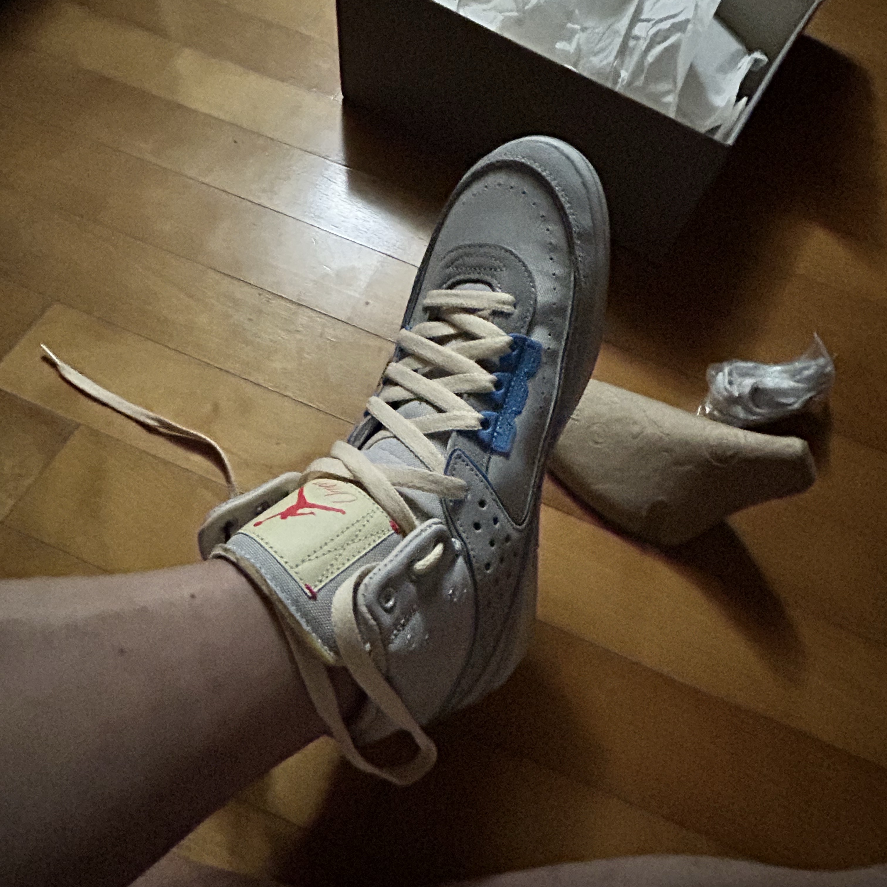 Jordan 2 x Union Retro SP Grey Fog 착용 스타일