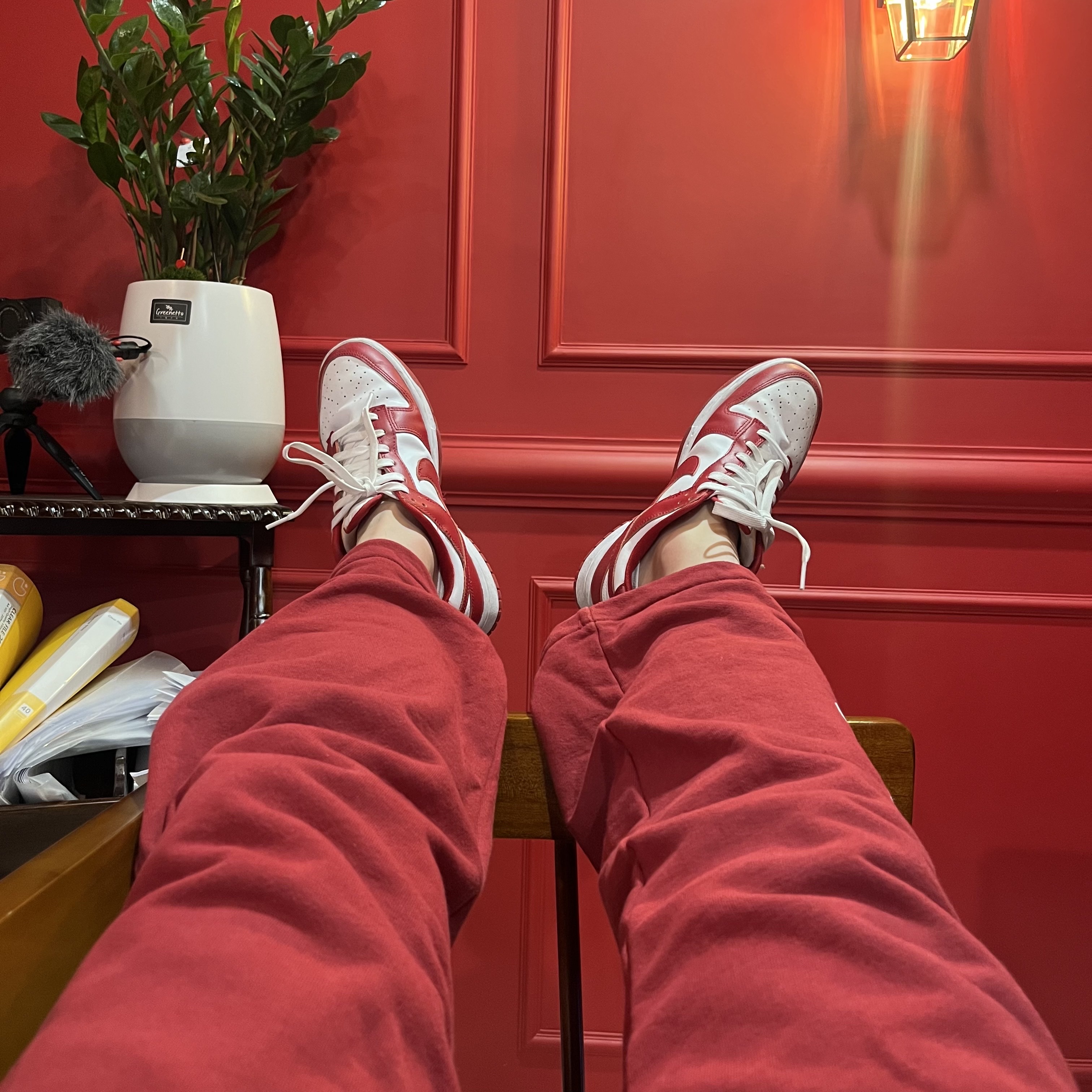 Nike Dunk Low Retro Gym Red 착용 스타일