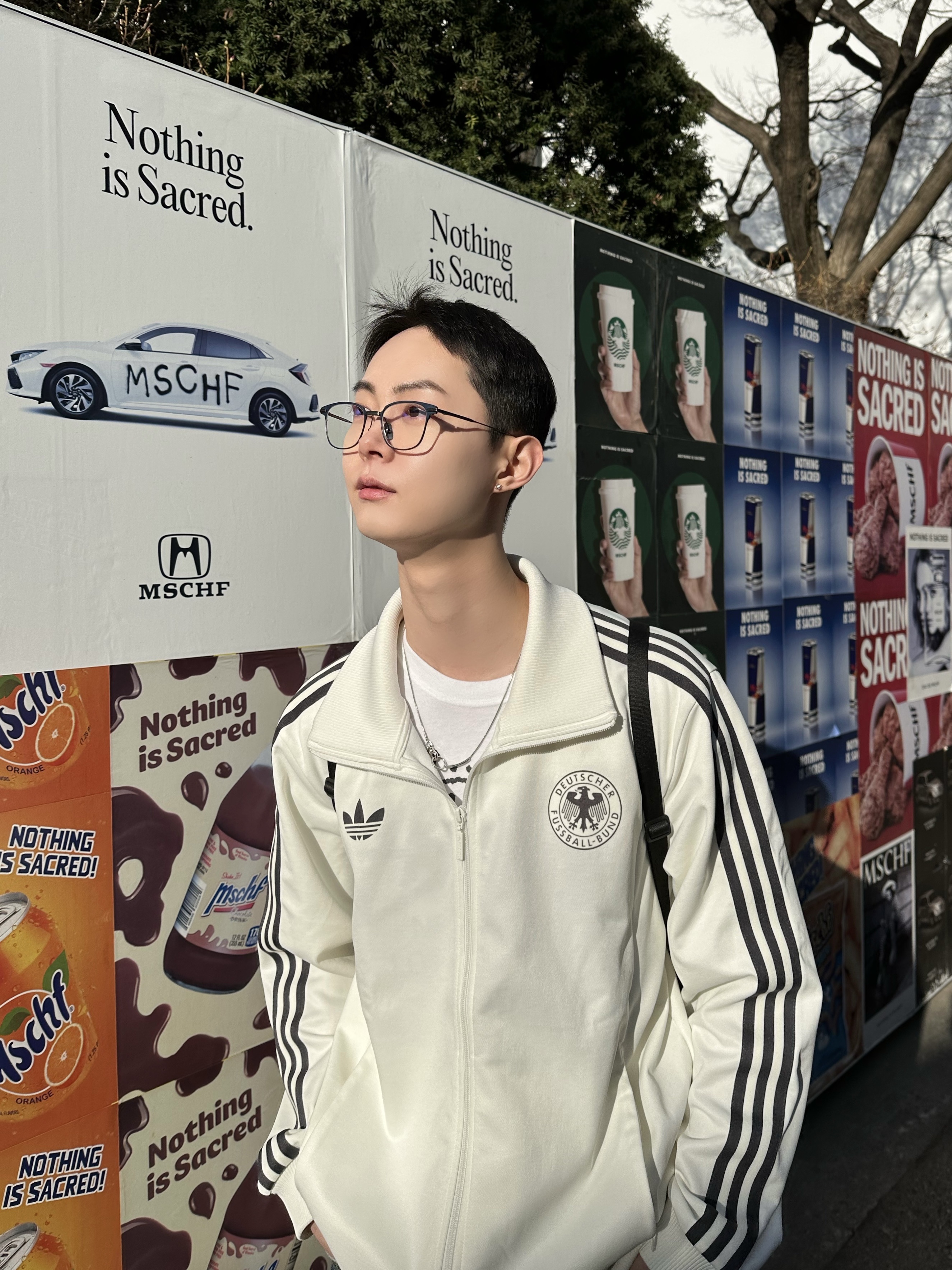 Adidas German Beckenbauer Track Top Off White - KR Sizing 착용 스타일