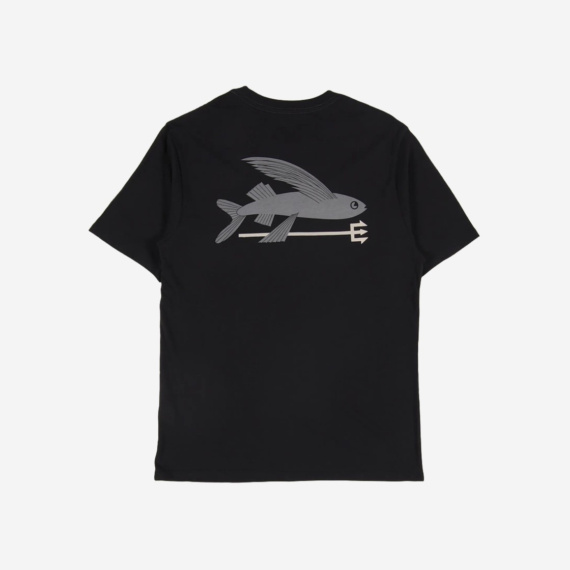 Patagonia Flying Fish Organic T-Shirt Black 상세 이미지 1