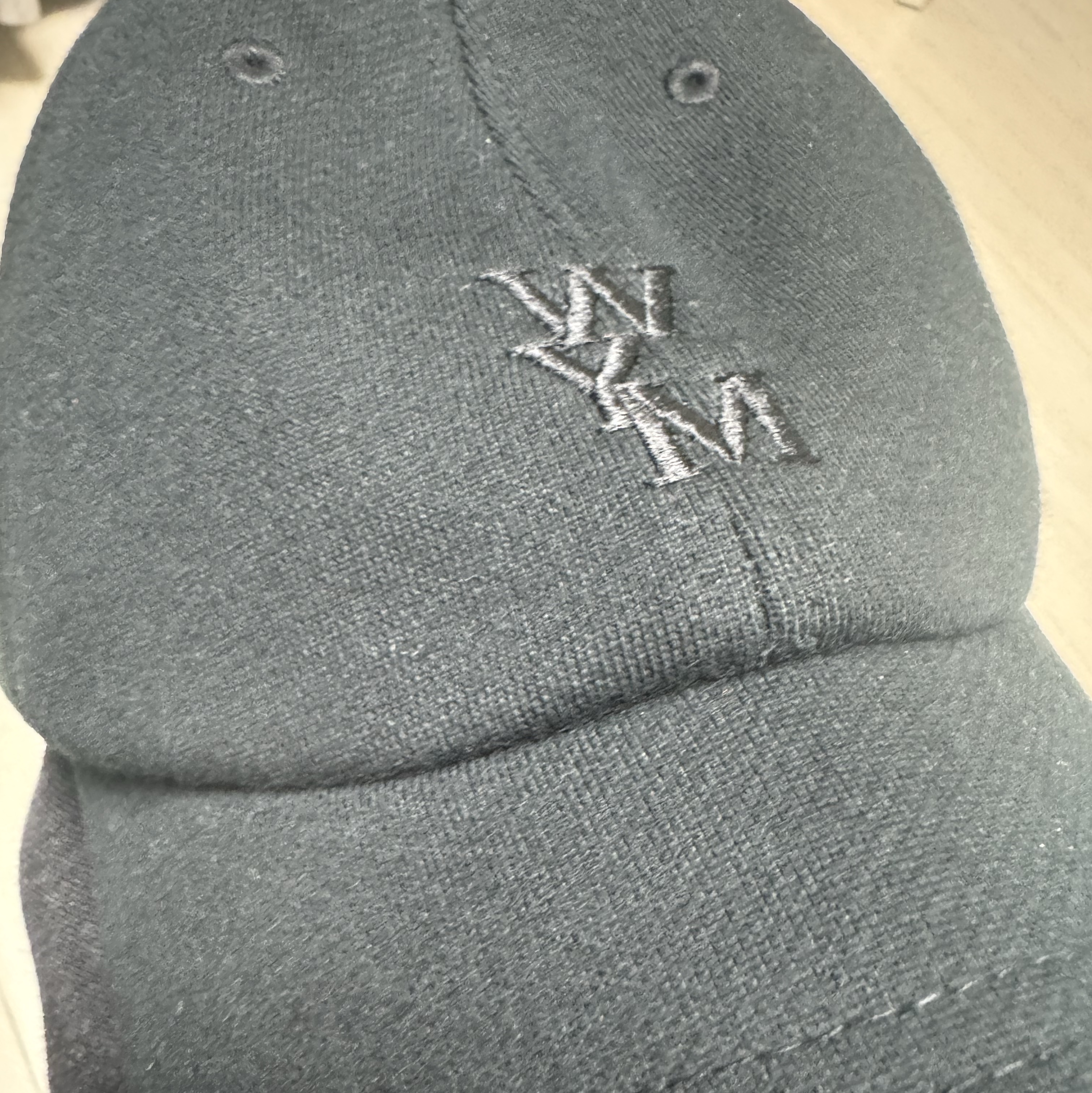 Wooyoungmi Logo Ball Cap Black - 23SS 착용 스타일