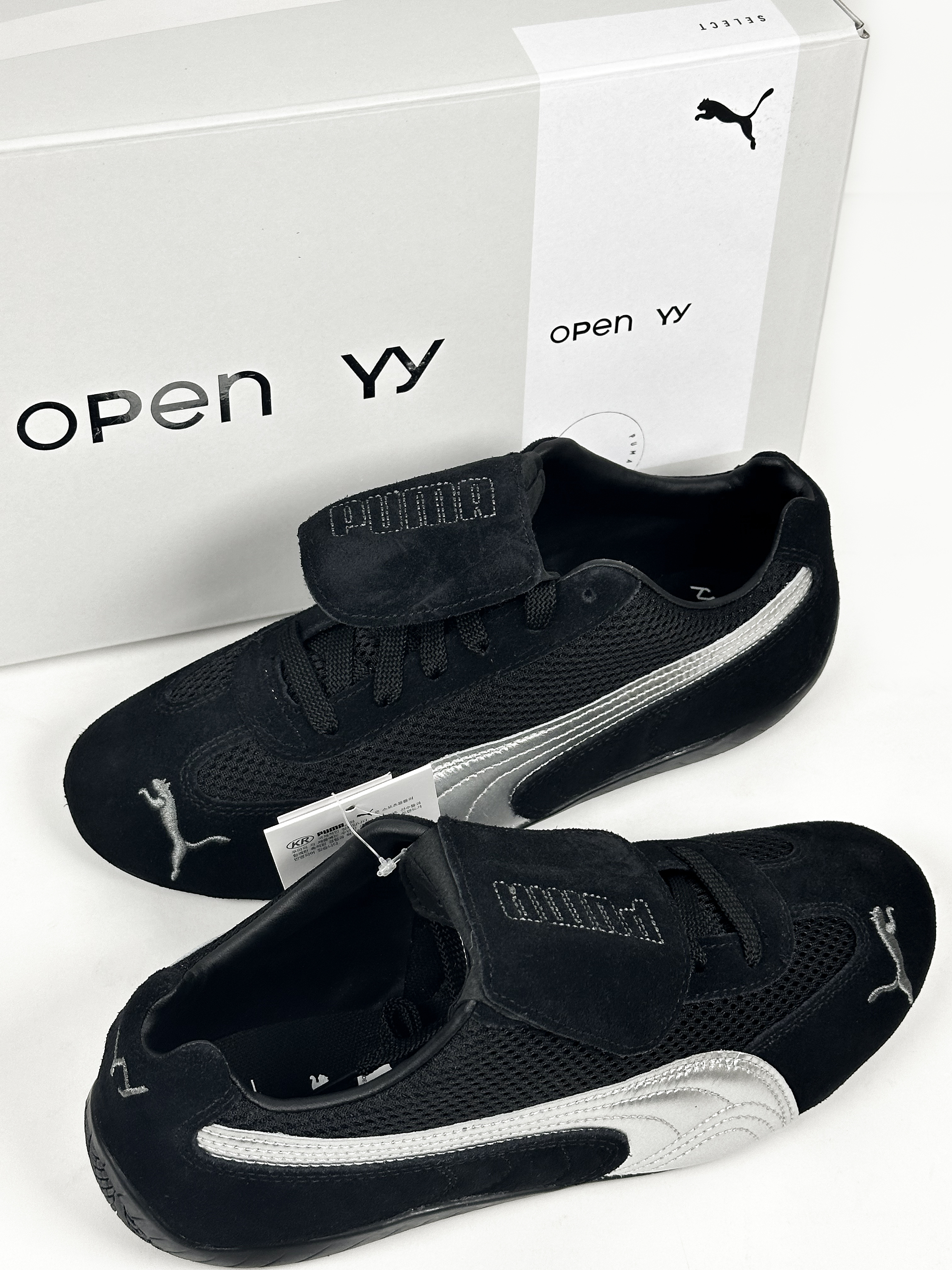 Puma x Open Yy Speedcat Black Shadow Gray 착용 스타일 - 1
