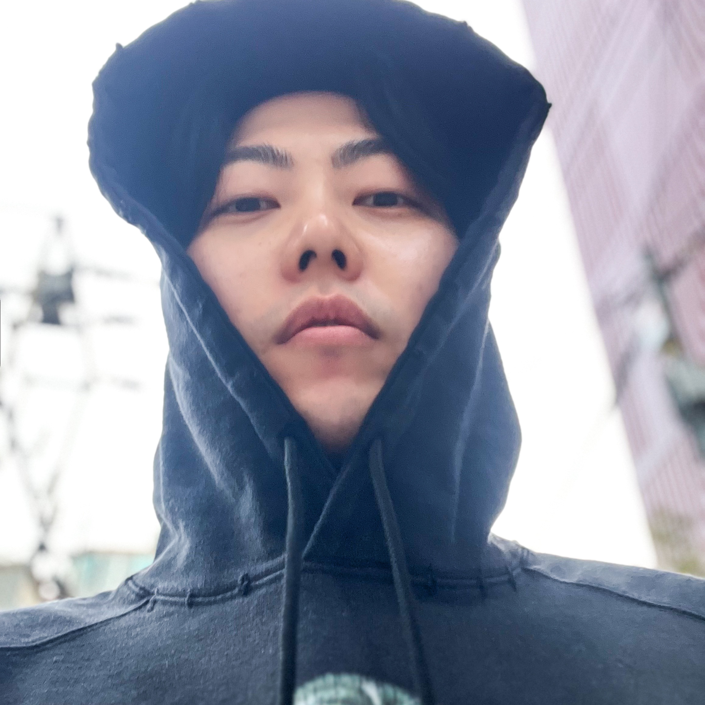Project G/R Crow Worldtour Hoodie Washed Black, Undermycar Chiva Vintage Coating Multi Cargo Pants Mulch - 23SS 착용 스타일 - 7