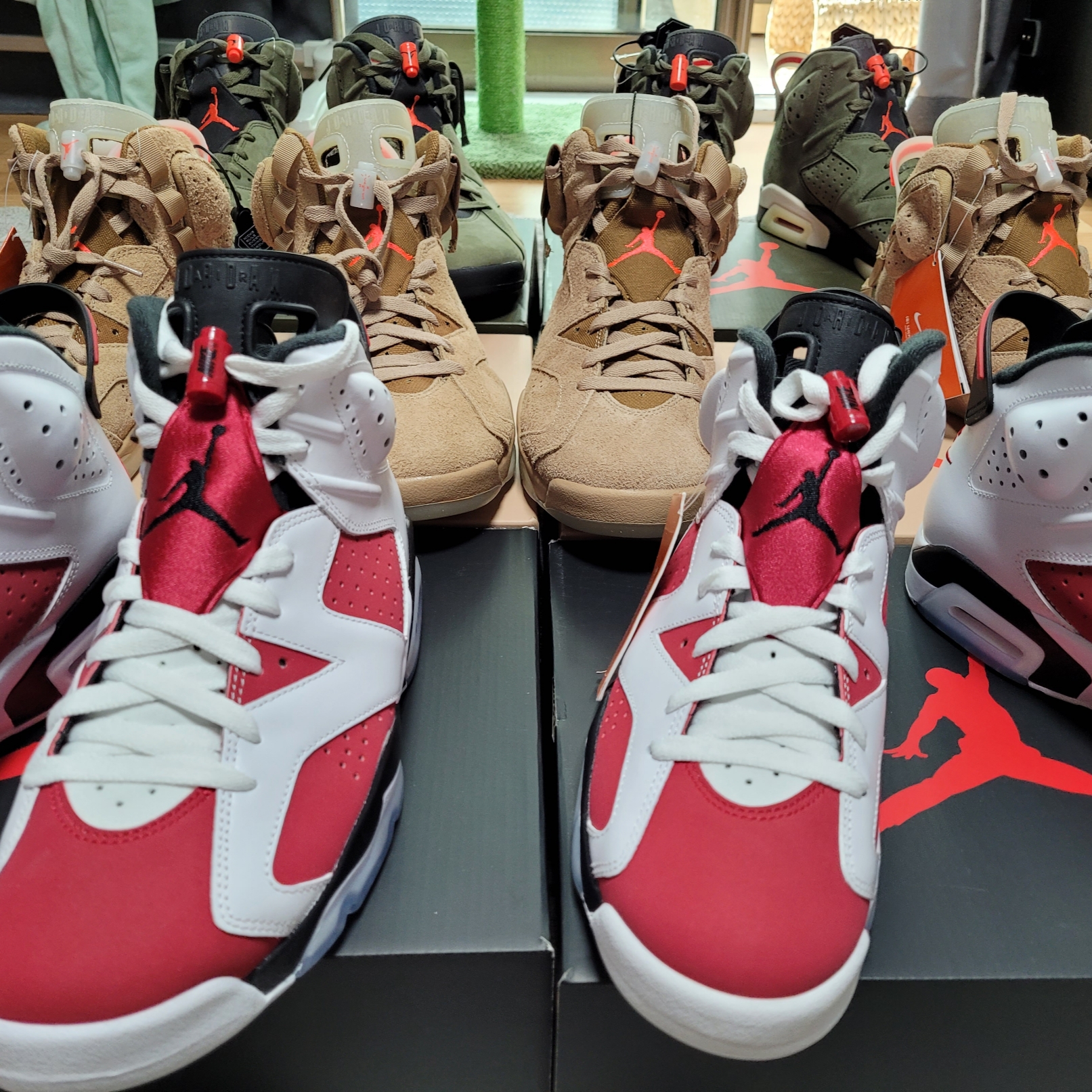 Jordan 6 x Travis Scott Retro SP British Khaki 착용 스타일