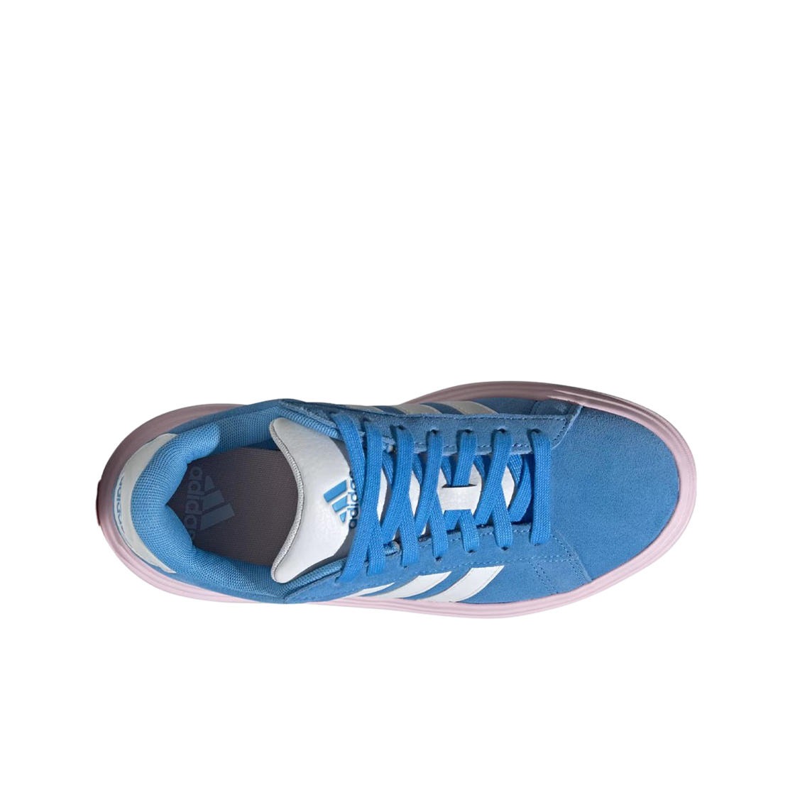 (W) 아디다스 그랜드 코트 플랫폼 블루 버스트 클리어 핑크((W) Adidas Grand Court Platform Blue Burst Clear Pink) - 2