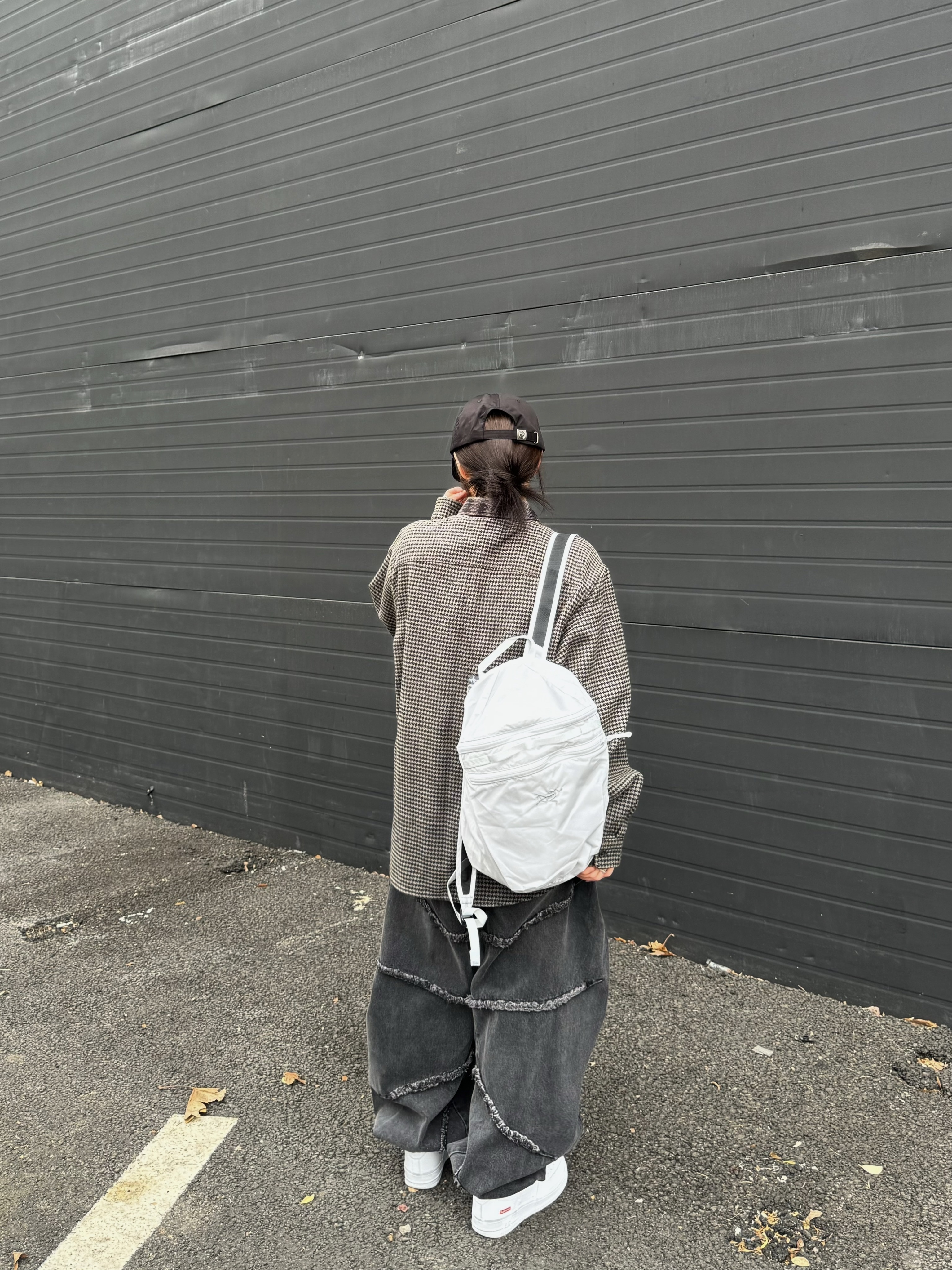 Supreme Houndstooth Plaid Flannel Shirt Black - 23FW, Arc'teryx Heliad 15 Backpack Solitude 착용 스타일 - 5
