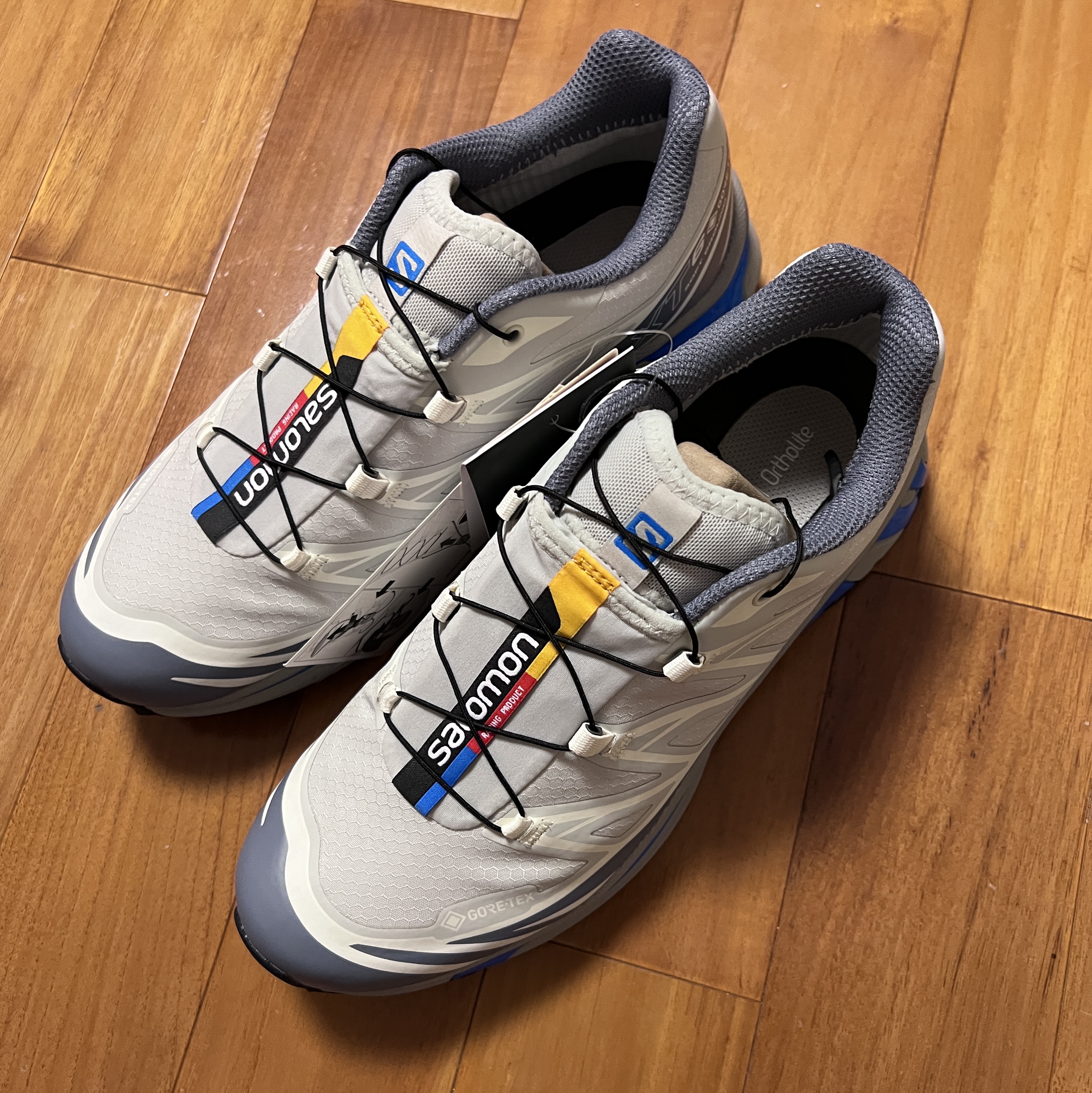 Salomon XT-6 GTX Metal Flint Stone 착용 스타일