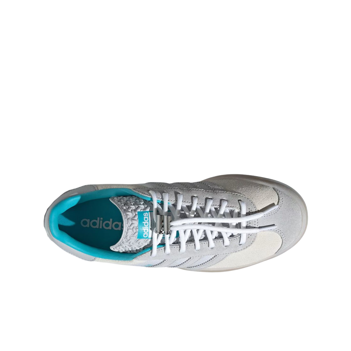 (W) 아디다스 x 오디너리 피플 가젤 볼드 클라우드 화이트 라이트 블루((W) Adidas  x Ordinary People Gazelle Bold Cloud White Light Blue) - 2