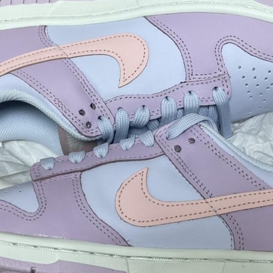 (W) Nike Dunk Low Indigo Haze Coral Chalk 착용 스타일