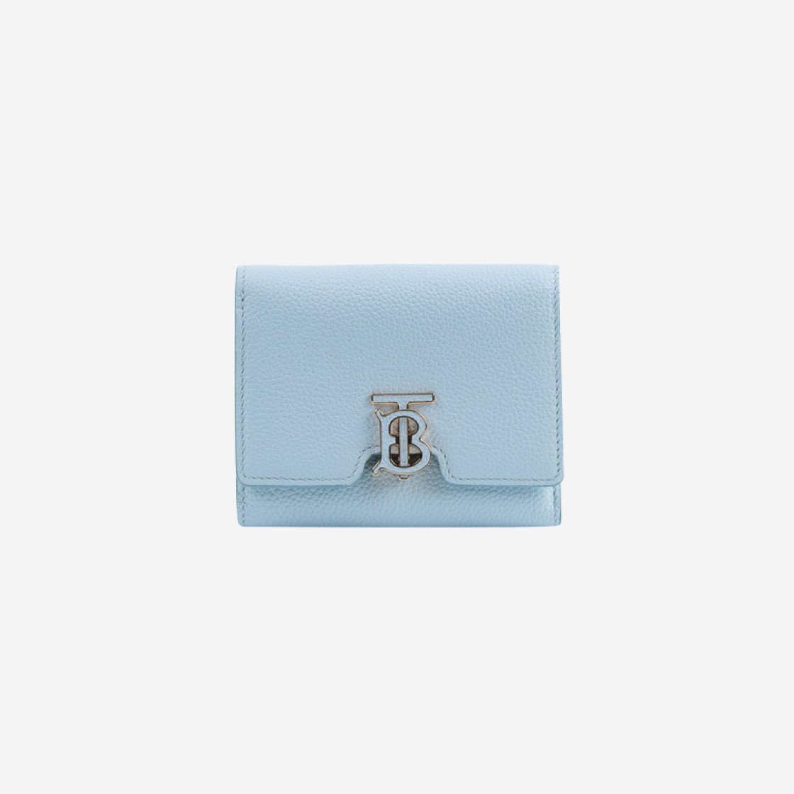 Burberry Grainy Leather TB Folding Wallet Pale Blue 상세 이미지 1