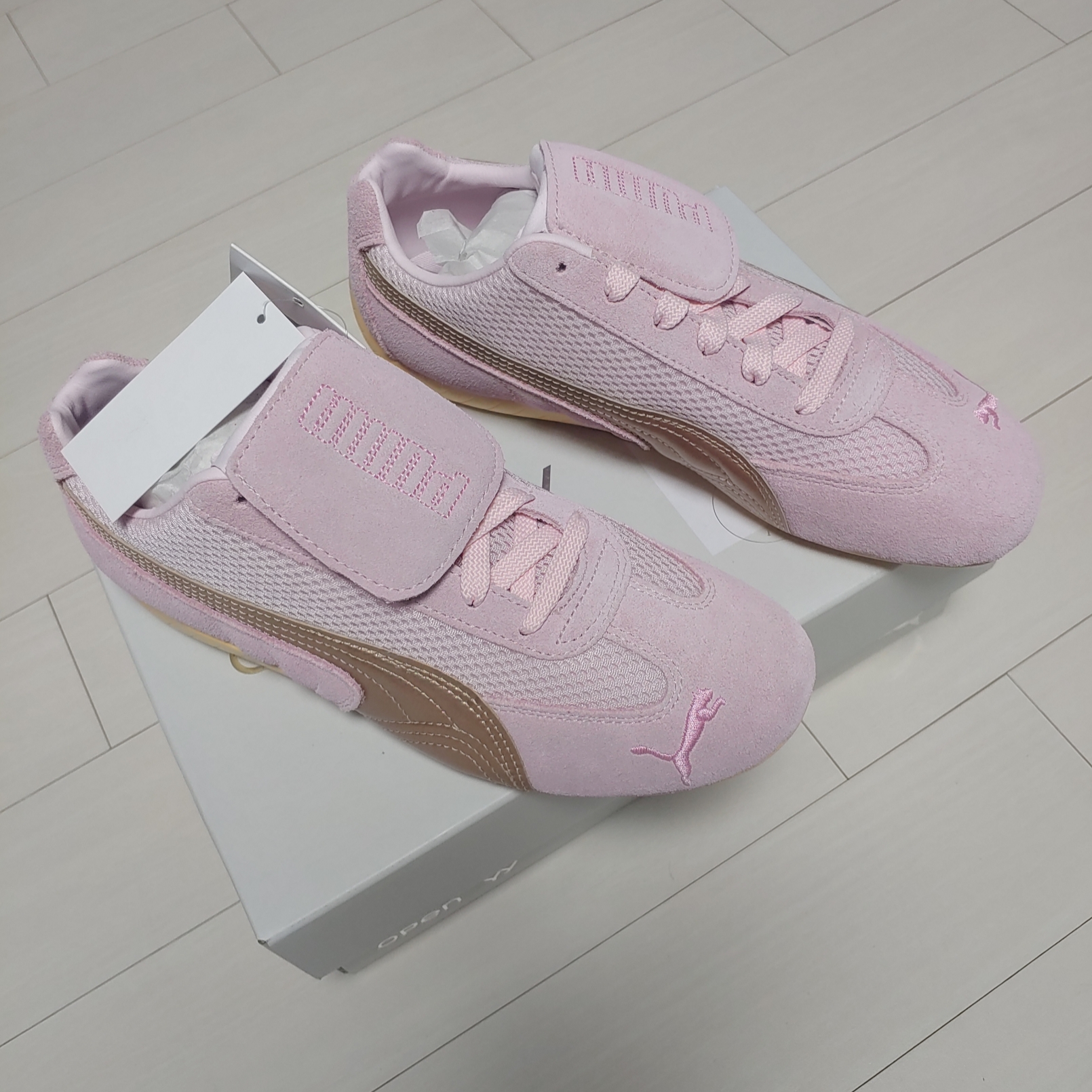 Puma x Open Yy Speedcat Whisp of Pink Chamomile 착용 스타일 - 3