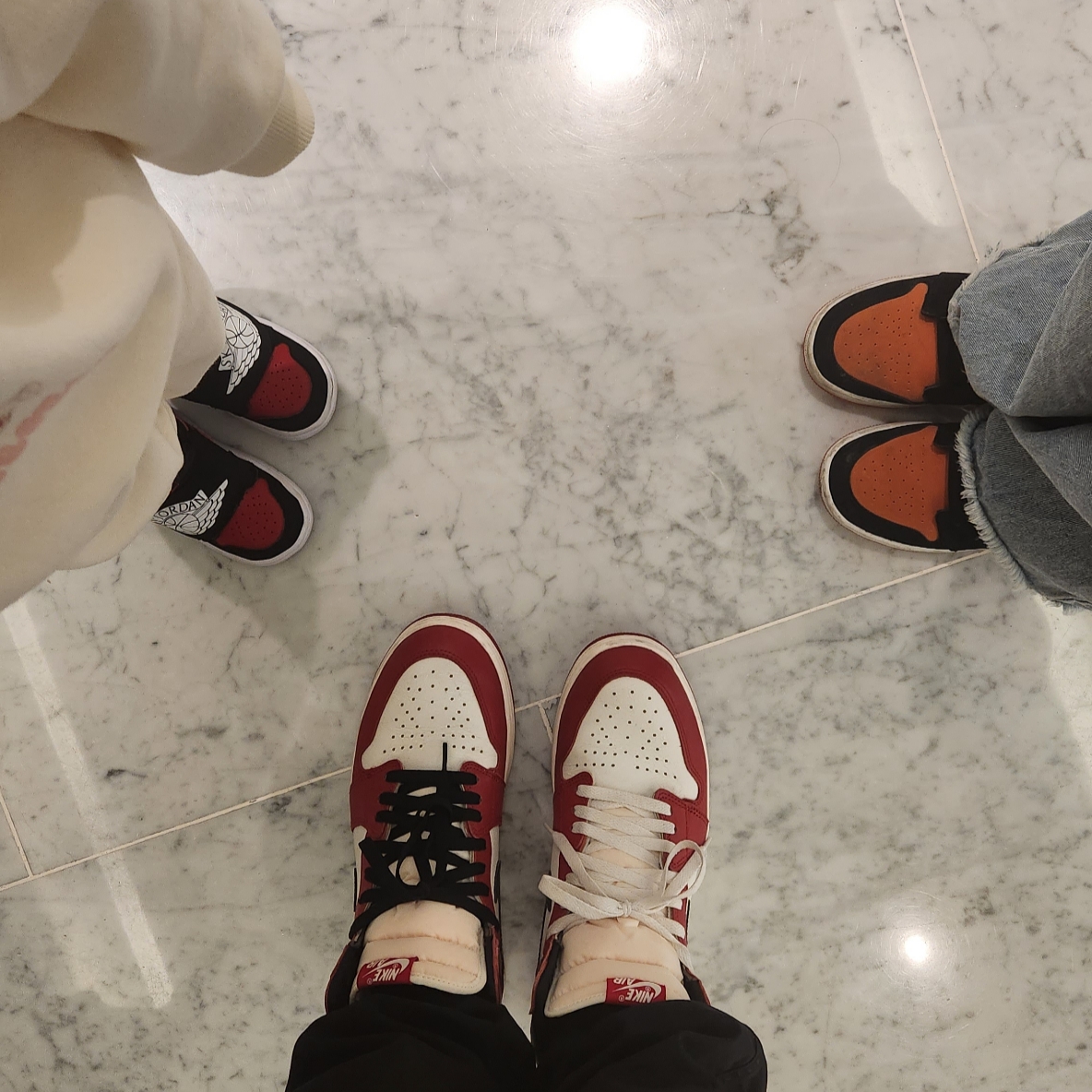 Jordan 1 Retro High OG Chicago 2022, Jordan 1 Low Shattered Backboard 착용 스타일