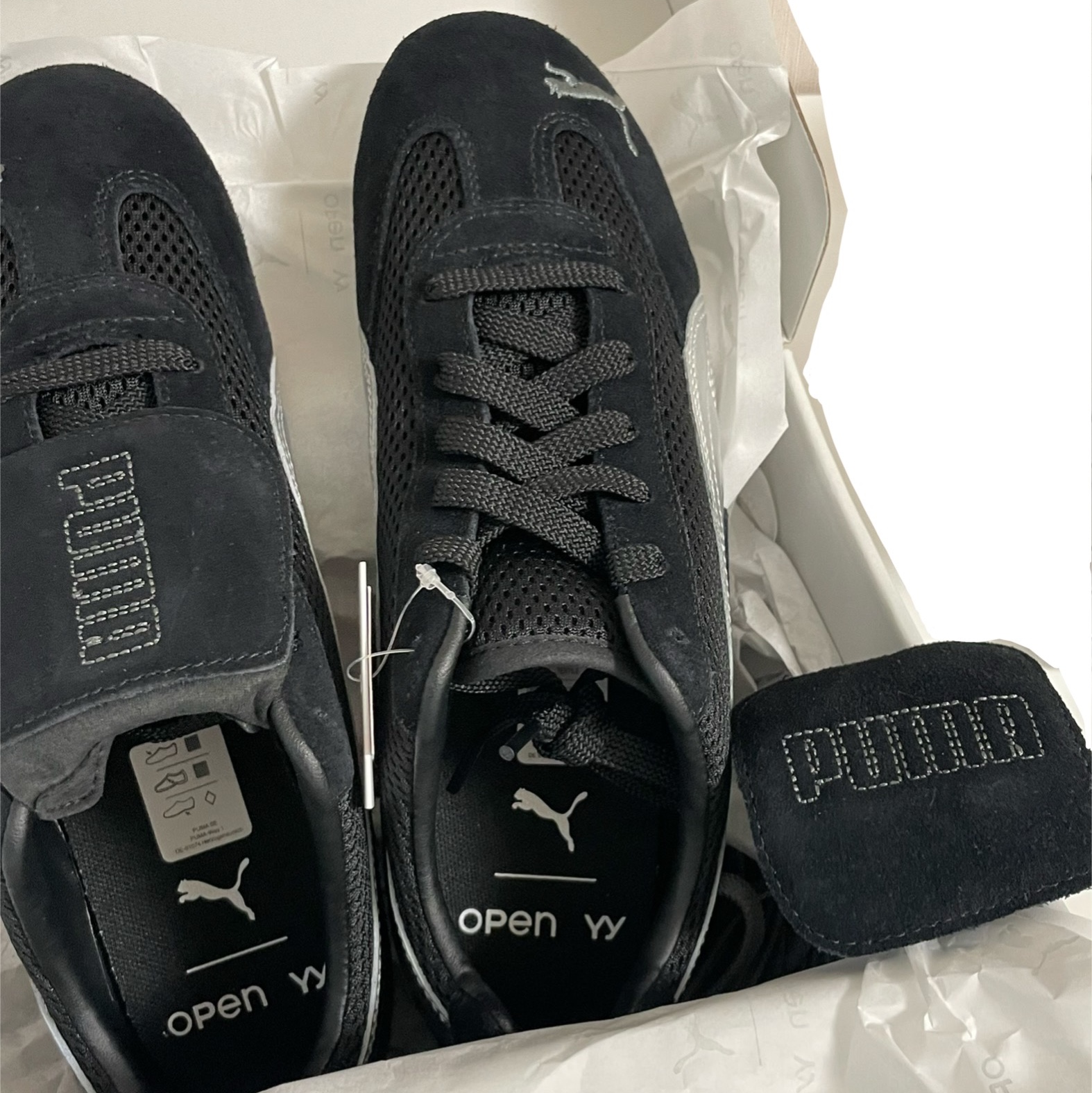 Puma x Open Yy Speedcat Black Shadow Gray 착용 스타일 - 3