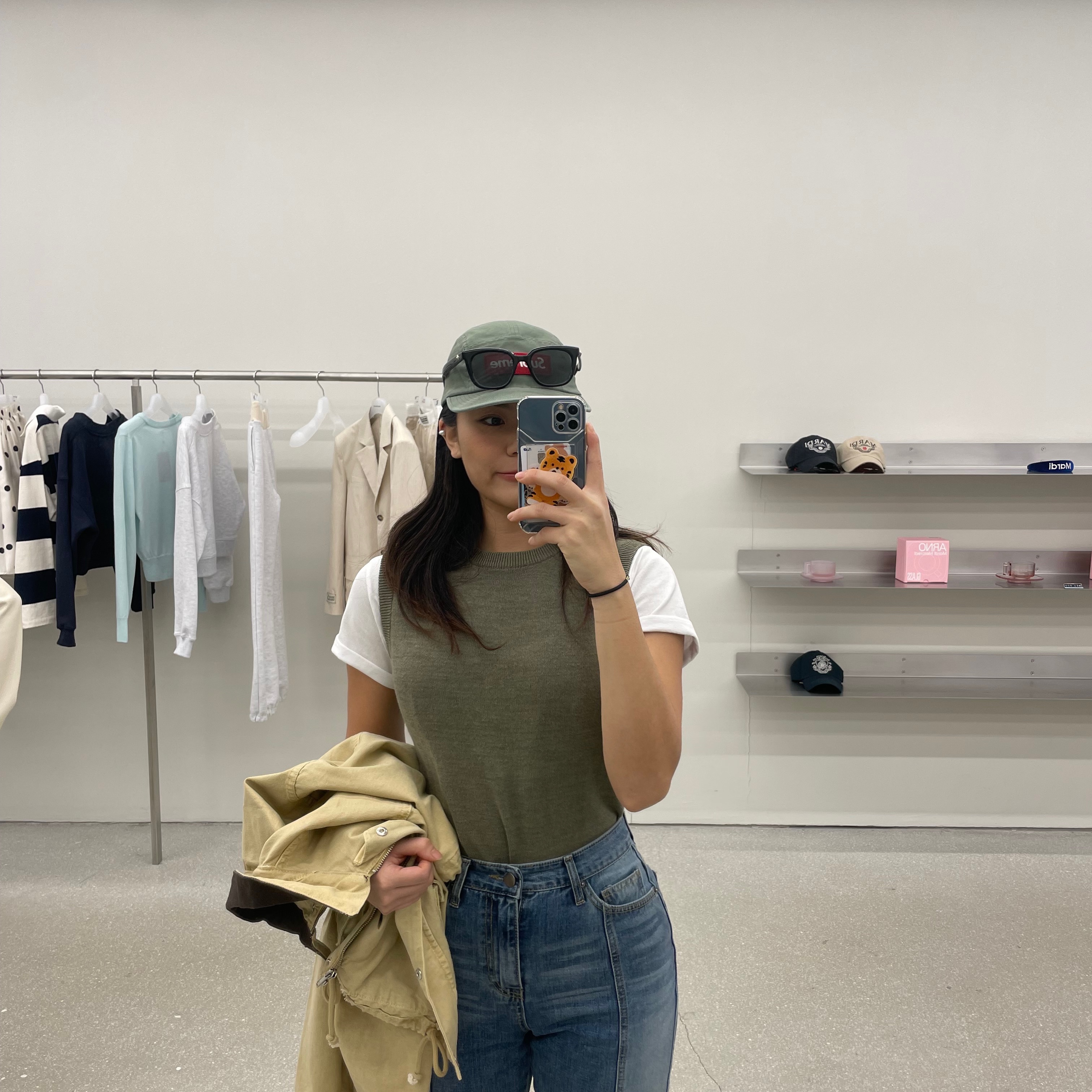 Supreme Military Camp Cap Olive - 24SS 착용 스타일