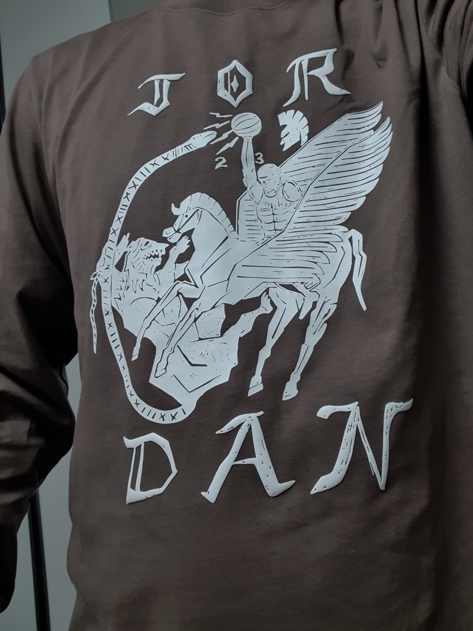 Jordan Artist Series by Umar Rashid Long Sleeve T-Shirt Palomino - Asia 착용 스타일 - 1