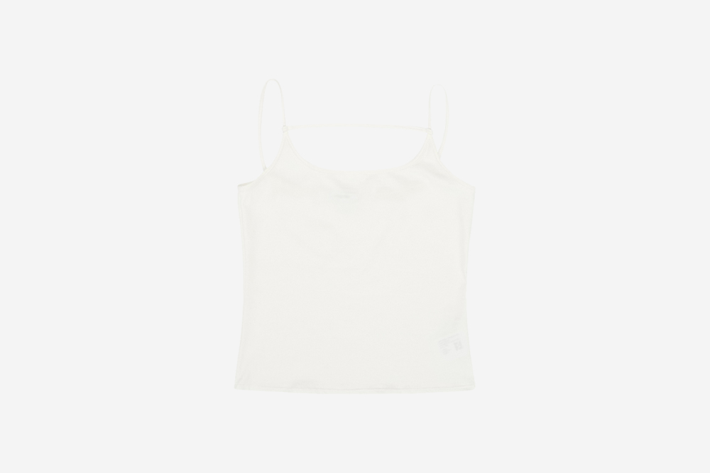 STUDIOTABLE Vary Strap Sleeveless Top White 상세 이미지 1