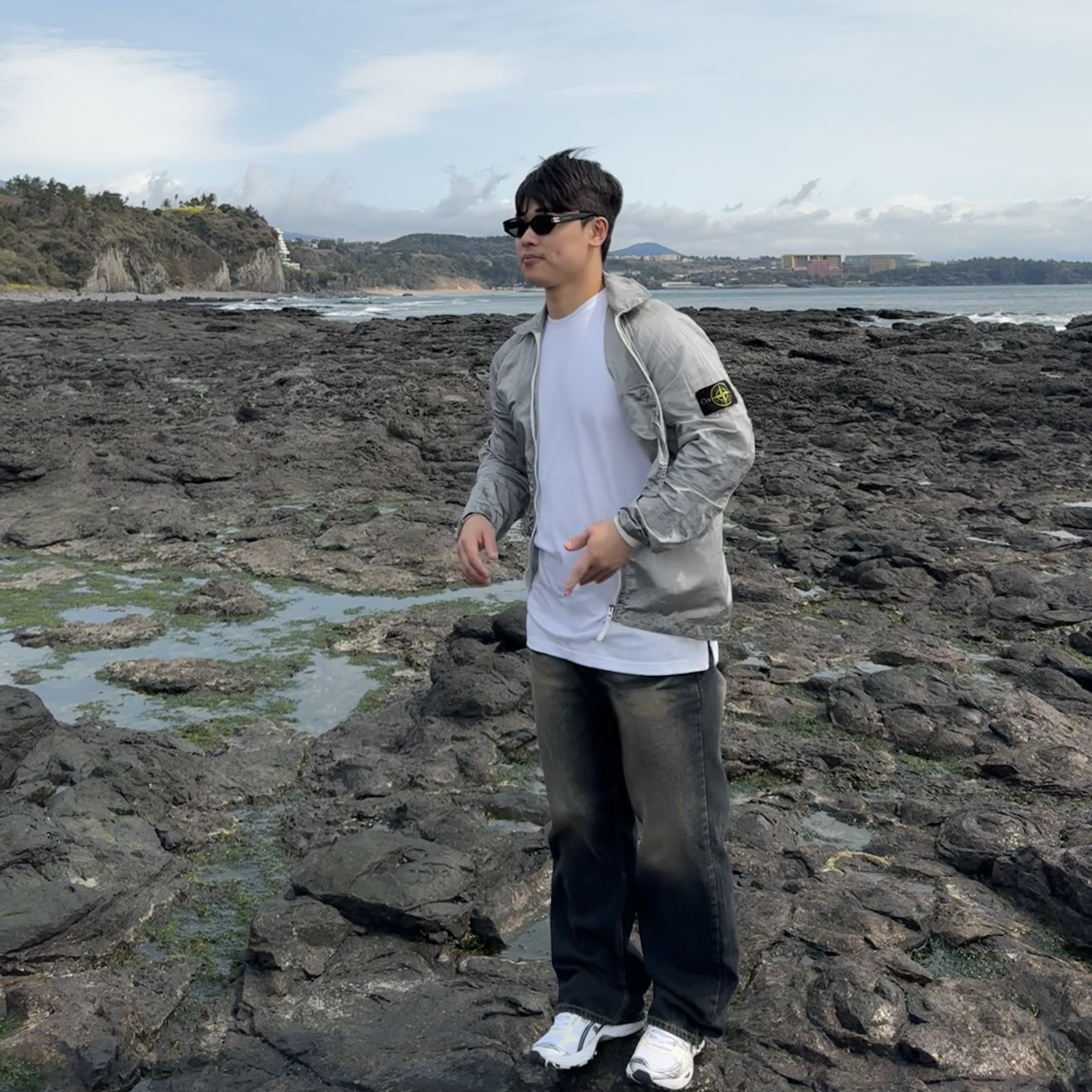 Stone Island 12321 Nylon Metal Garment Dyed Packable Overshirt Ice - 22SS, (W) Asics Gel-Kayano 14 White Midnight 착용 스타일