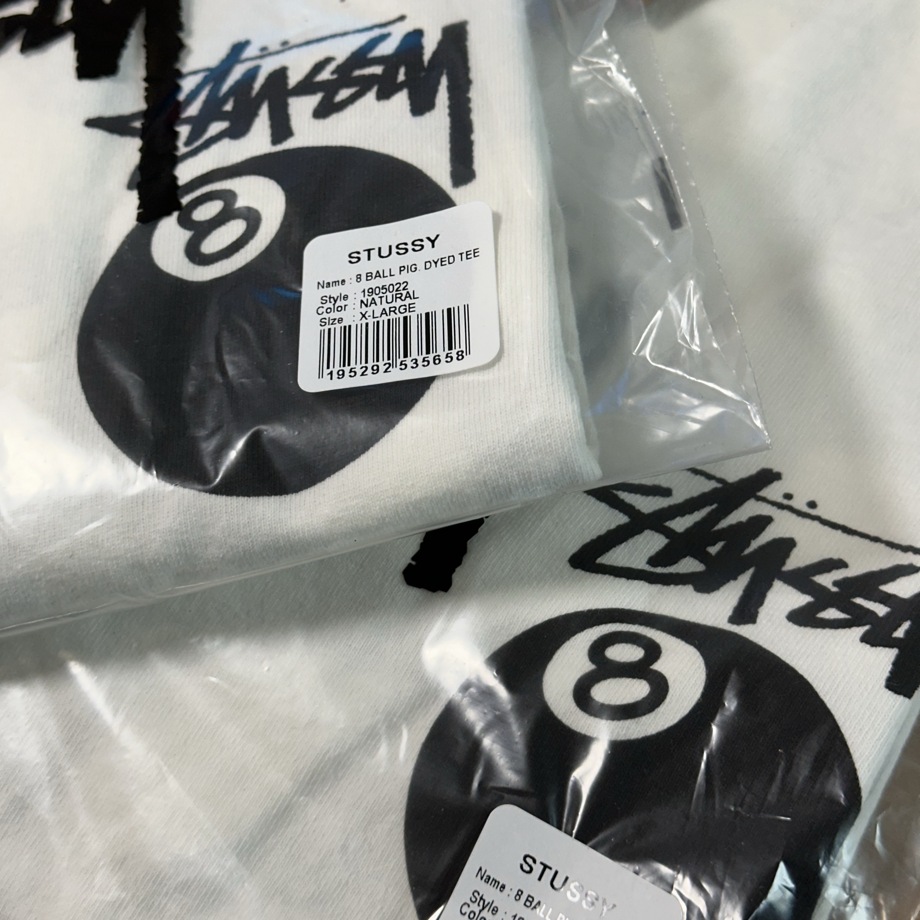 Stussy 8 Ball Pigment Dyed T-Shirt Natural 착용 스타일
