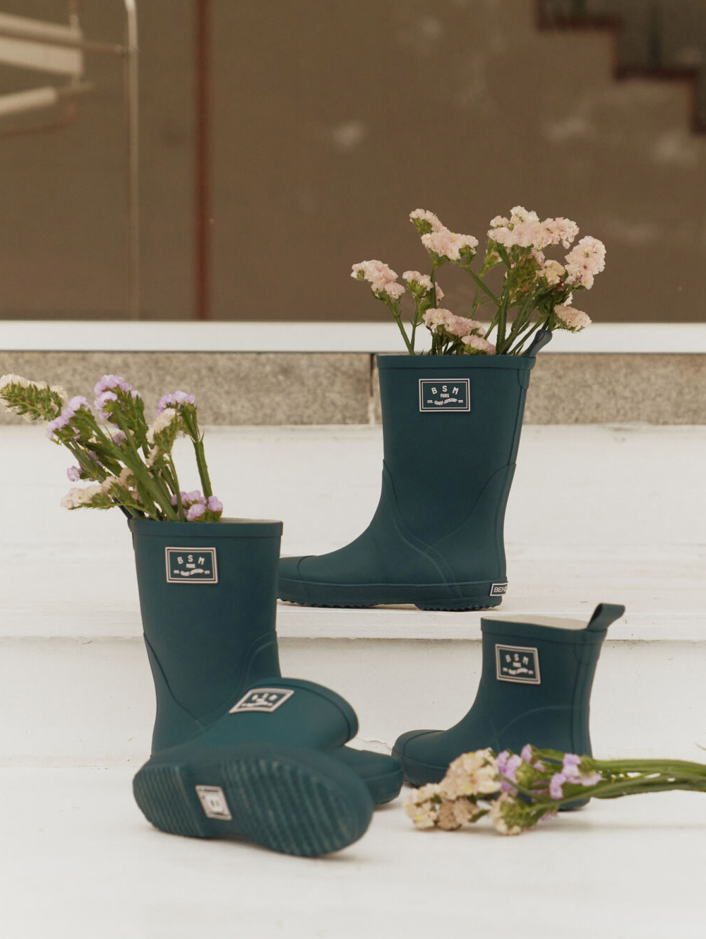 벤시몽 비에스엠 레인부츠 미드 포레스트 그린 | Bensimon | KREAM Bensimon BSM Rain Boots Mid Forest Green