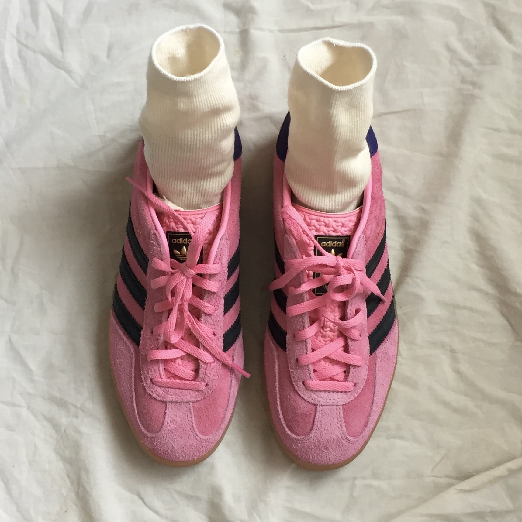 (W) Adidas Gazelle Indoor Bliss Pink 착용 스타일