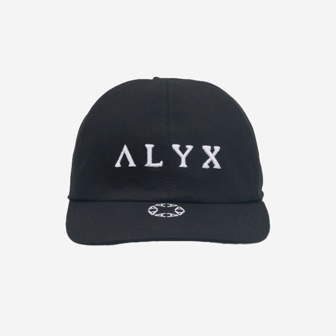 1017 Alyx 9SM Logo Embroidered and Monogram Ball Cap Black 상세 이미지 1