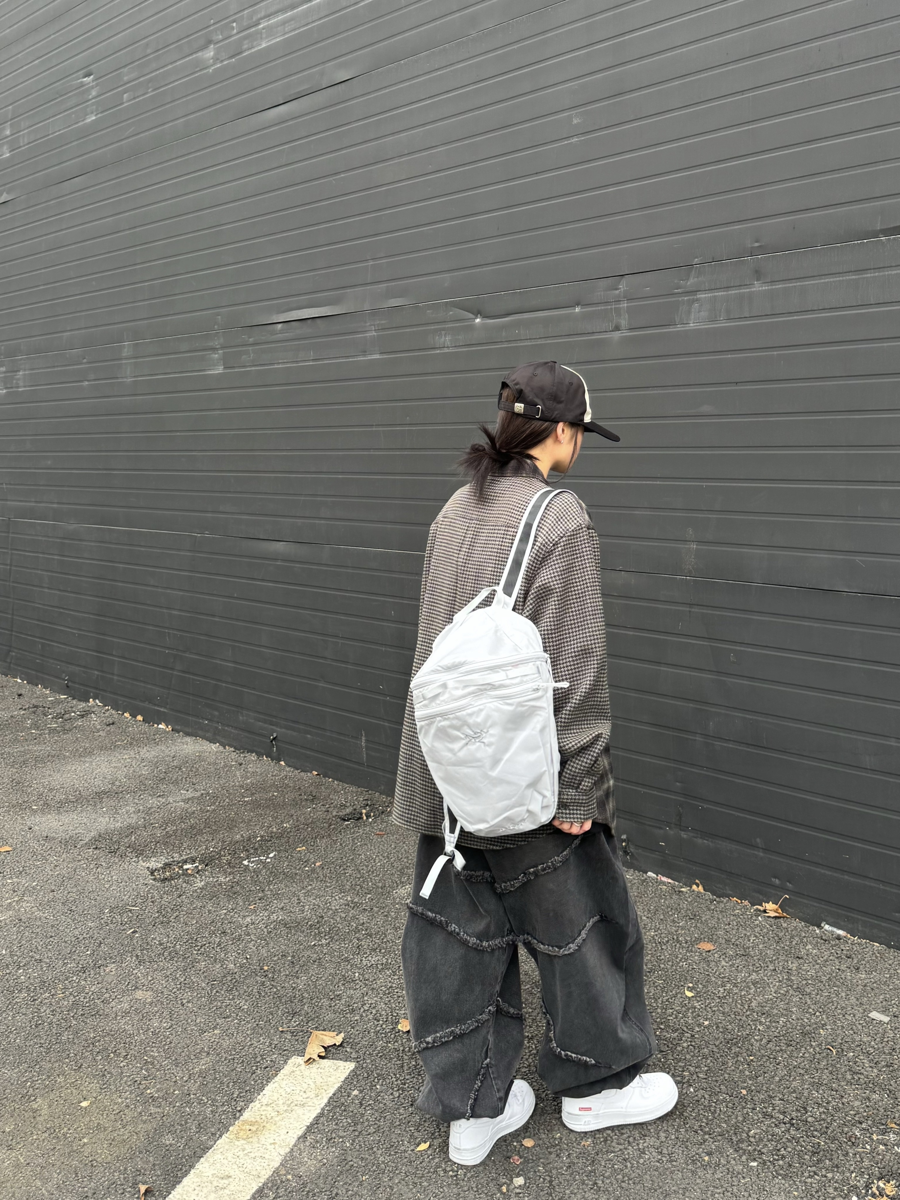 Supreme Houndstooth Plaid Flannel Shirt Black - 23FW, Arc'teryx Heliad 15 Backpack Solitude 착용 스타일 - 6