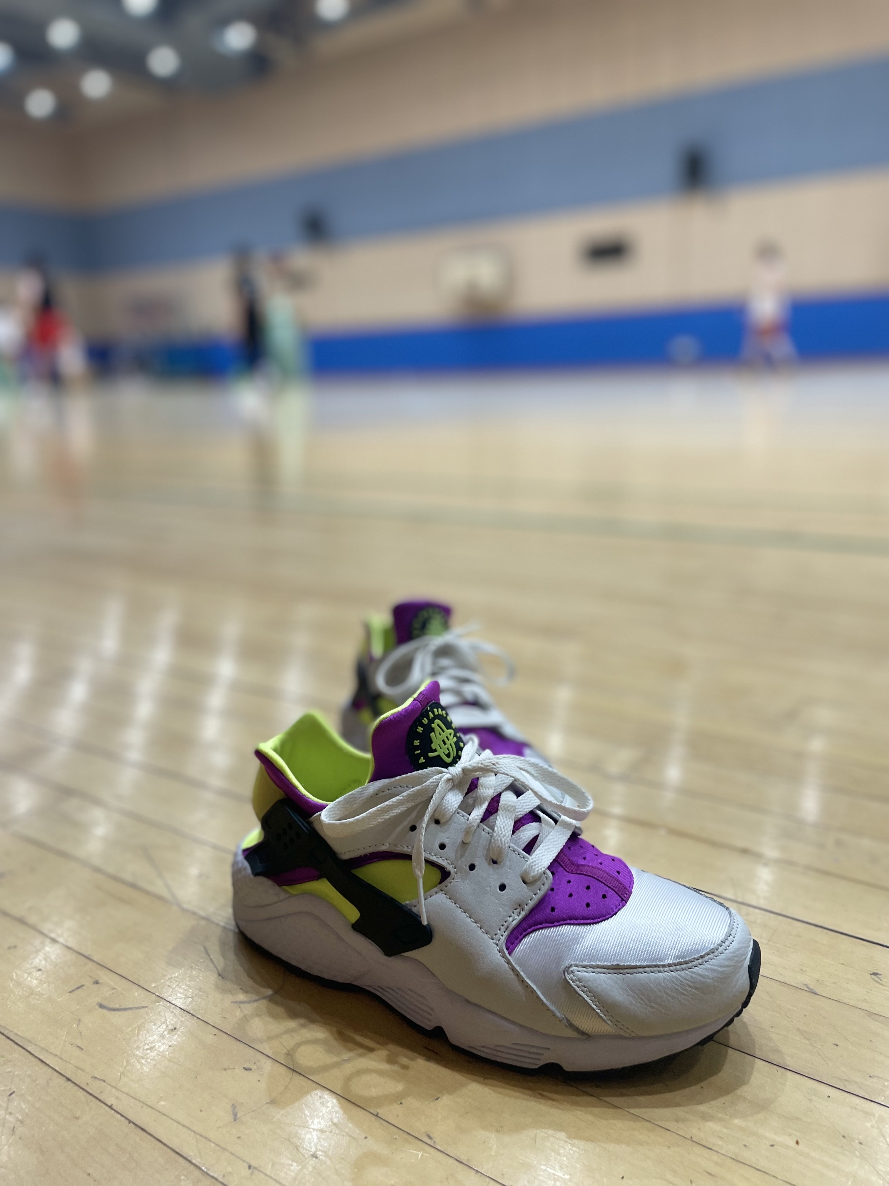 (W) Nike Air Huarache Magenta 착용 스타일