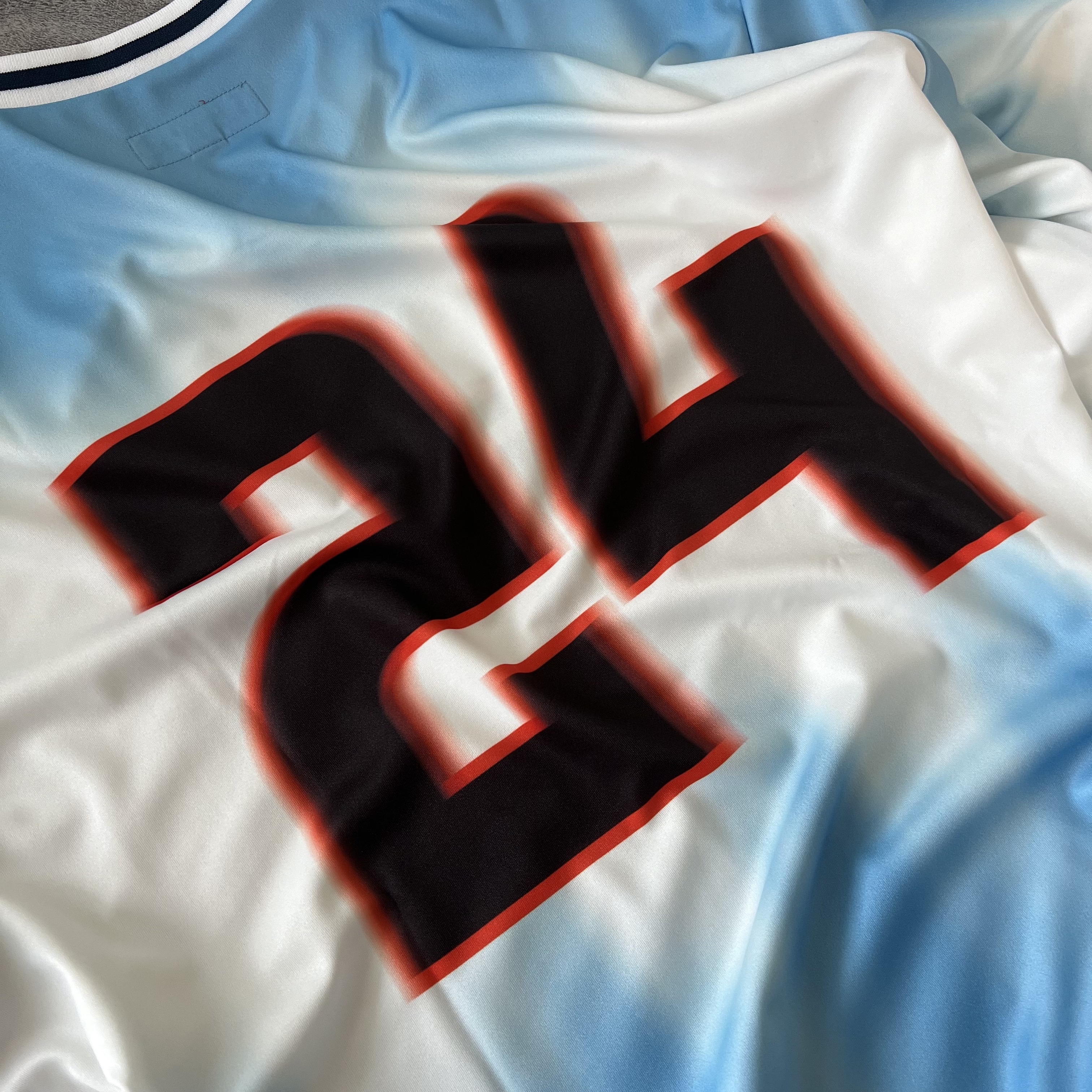 Supreme Blur Soccer Jersey Blue - 24SS ์ฐฉ์ฉ ์คํ์ผ - 2