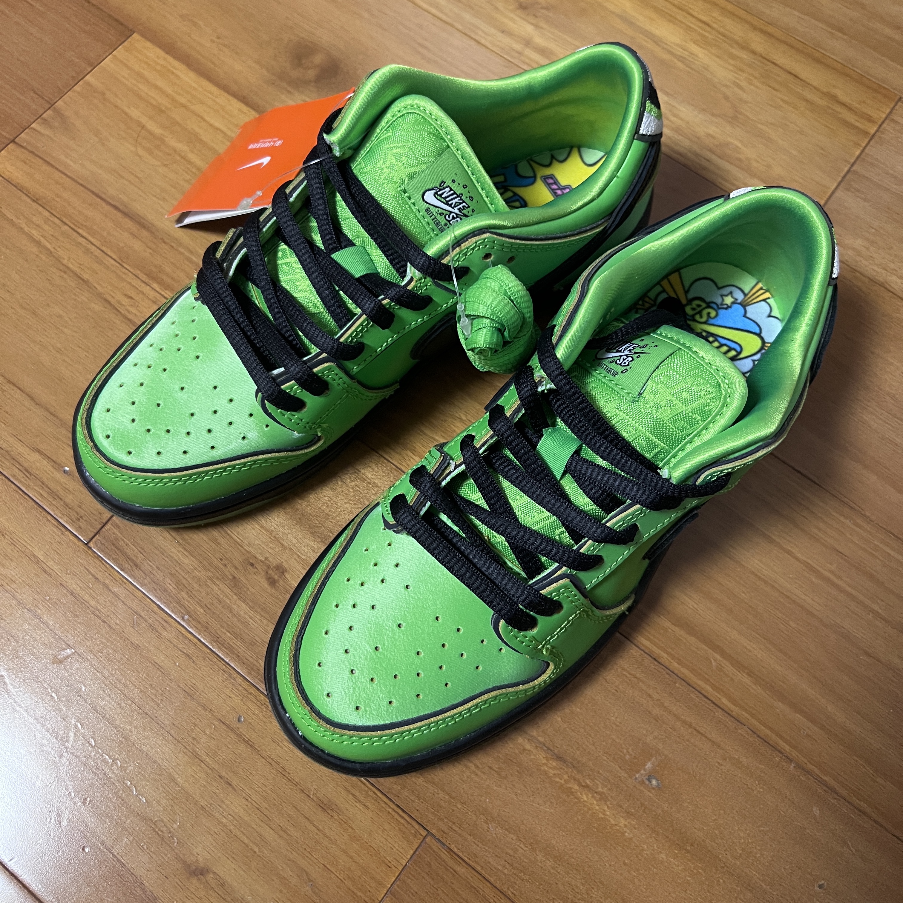 (PS) Nike x The Powerpuff Girls SB Dunk Low Pro QS Buttercup 착용 스타일