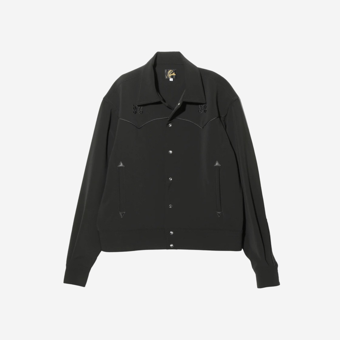 Needles PE/PU Double Cloth Piping Cowboy Jacket Black 상세 이미지 1