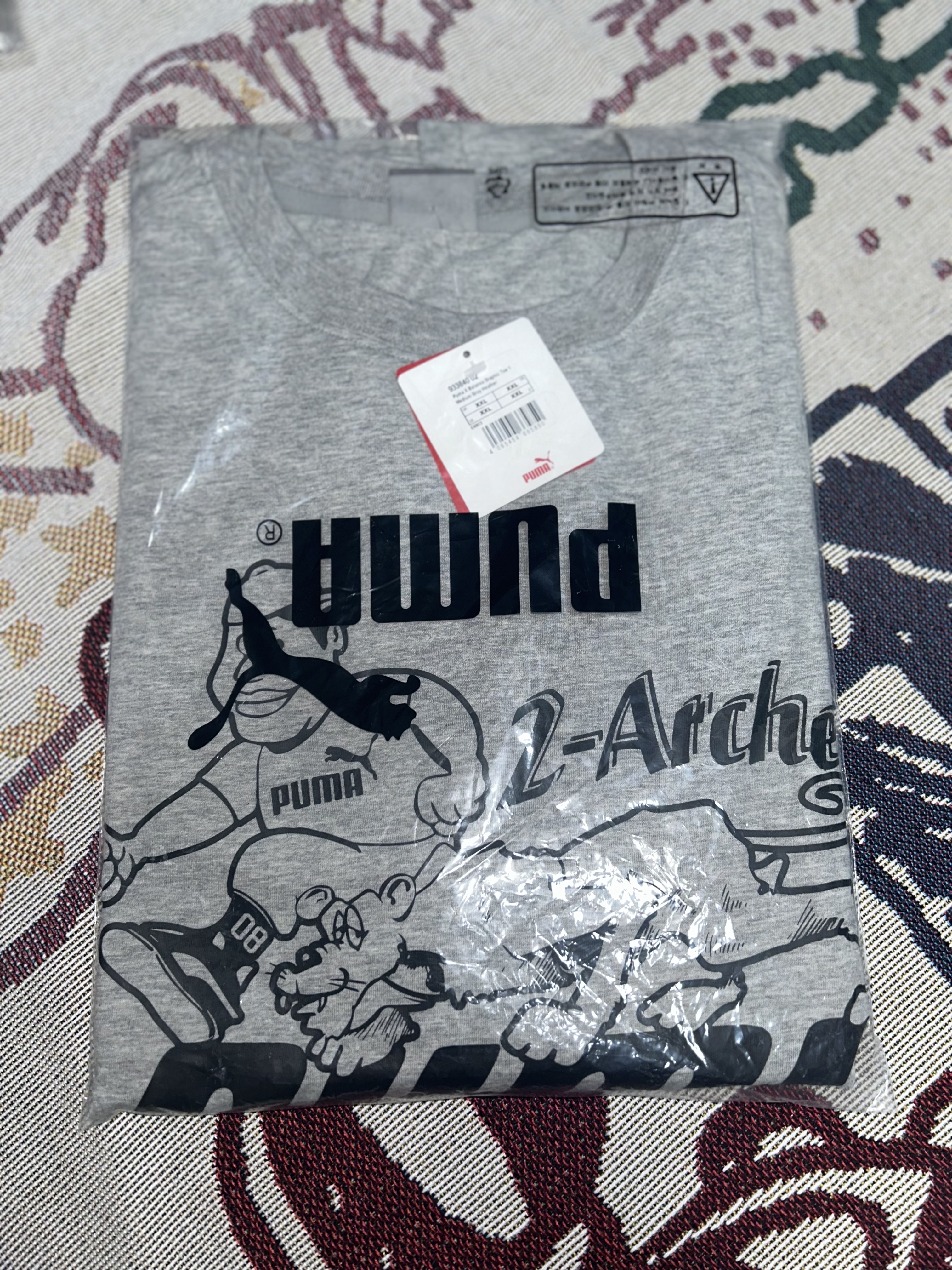 Puma x Balansa Graphic T-shirt 1 Medium Grey Heather 착용 스타일 - 5