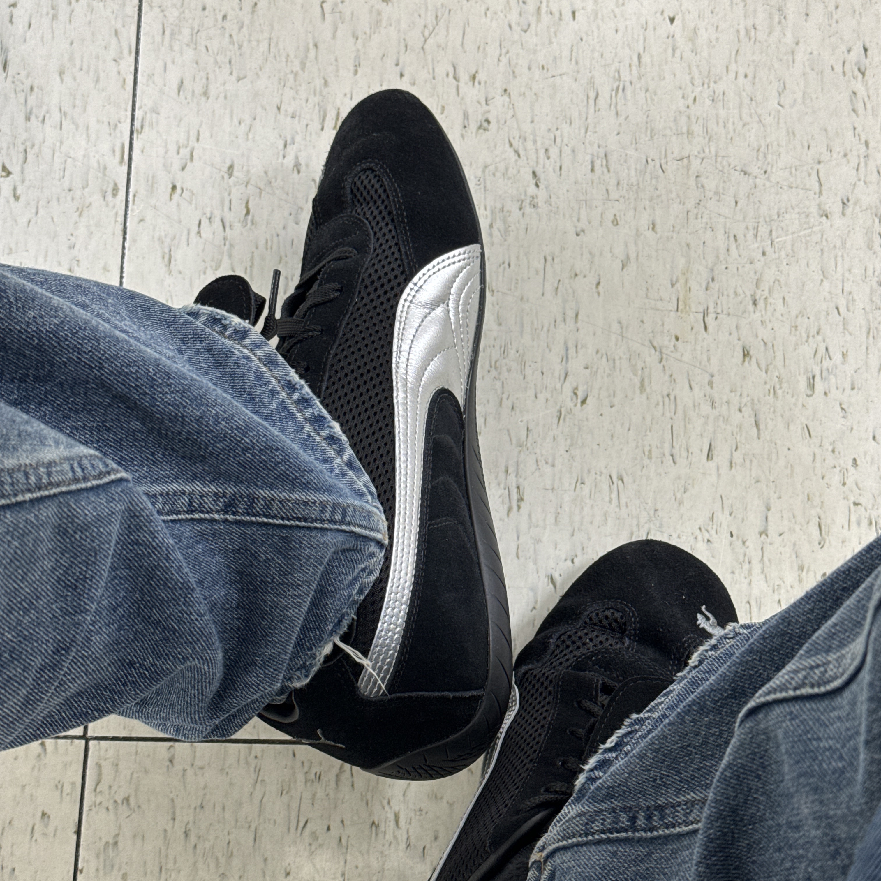 Puma x Open Yy Speedcat Black Shadow Gray 착용 스타일