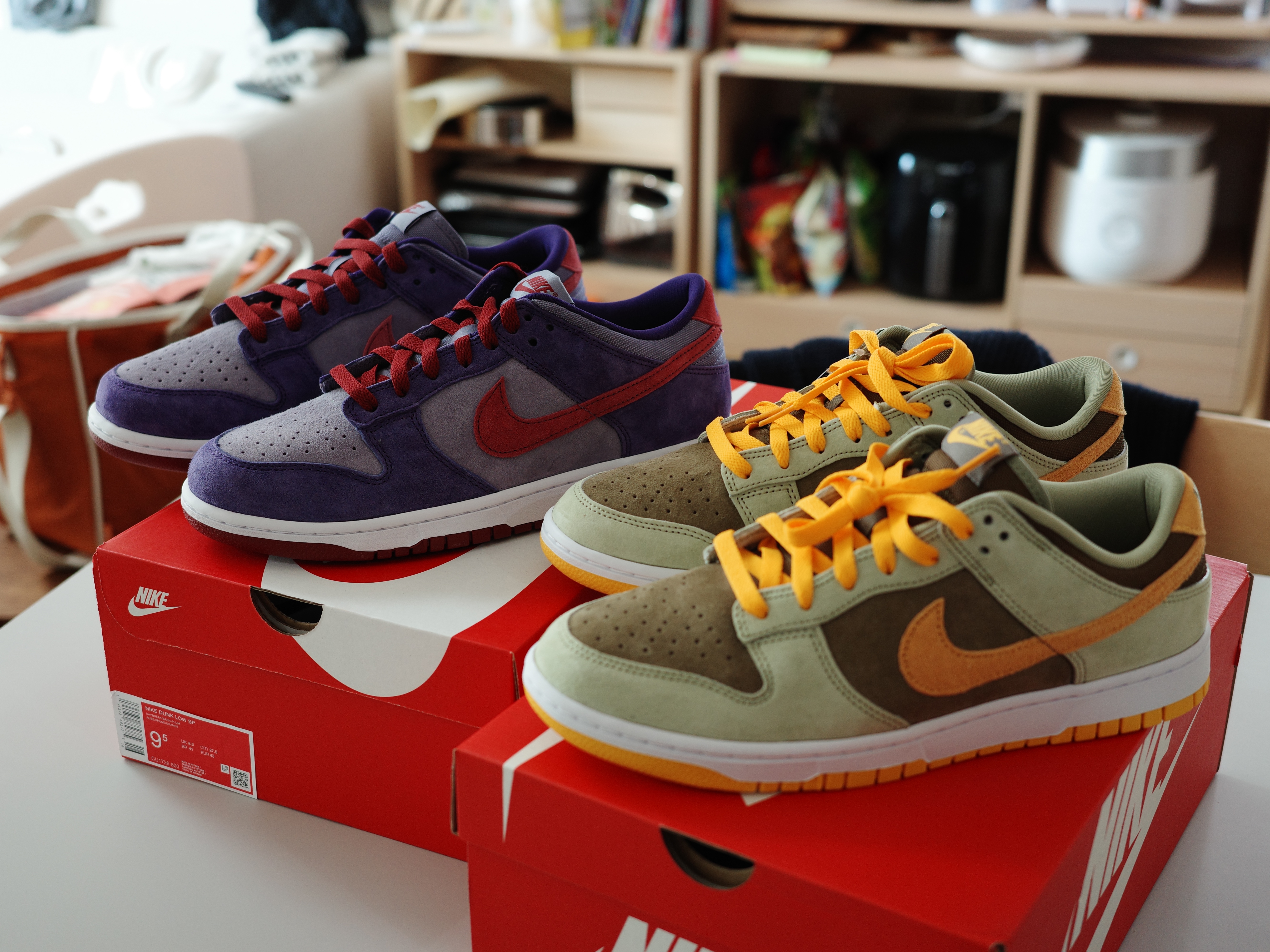 Nike Dunk Low SP Plum 2024, Nike Dunk Low SE Dusty Olive 착용 스타일 - 6