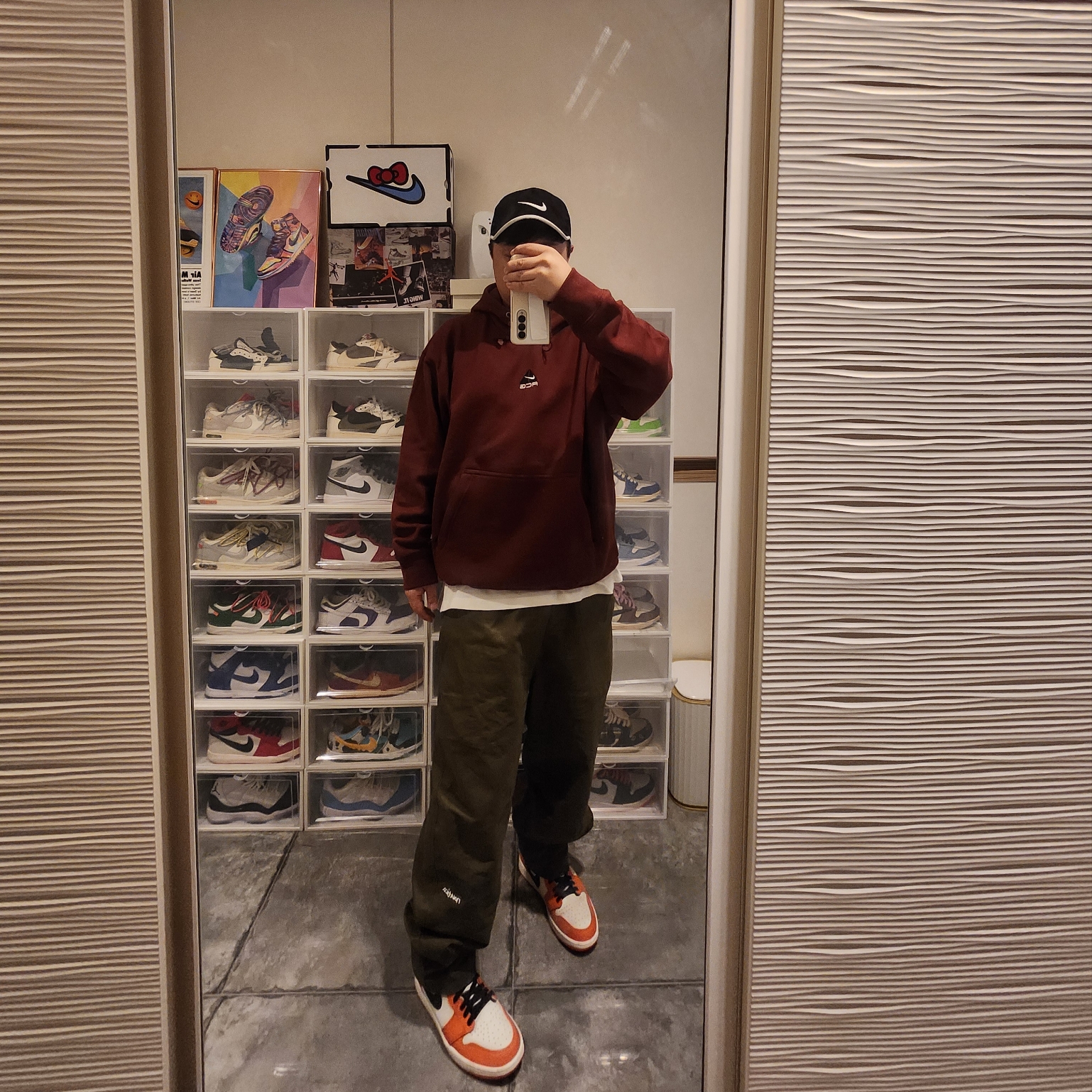 Jordan 1 Retro High OG Reverse Shattered Backboard, Nike ACG Therma-Fit Pullover Fleece Hoodie Oxen Brown - Asia 착용 스타일
