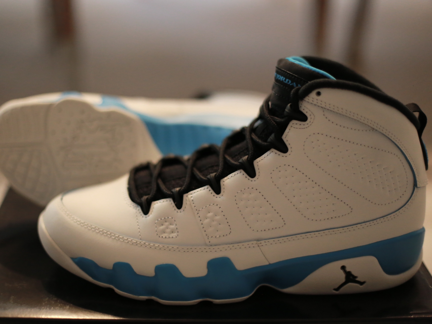 Jordan 9 Retro Powder Blue 착용 스타일 - 4